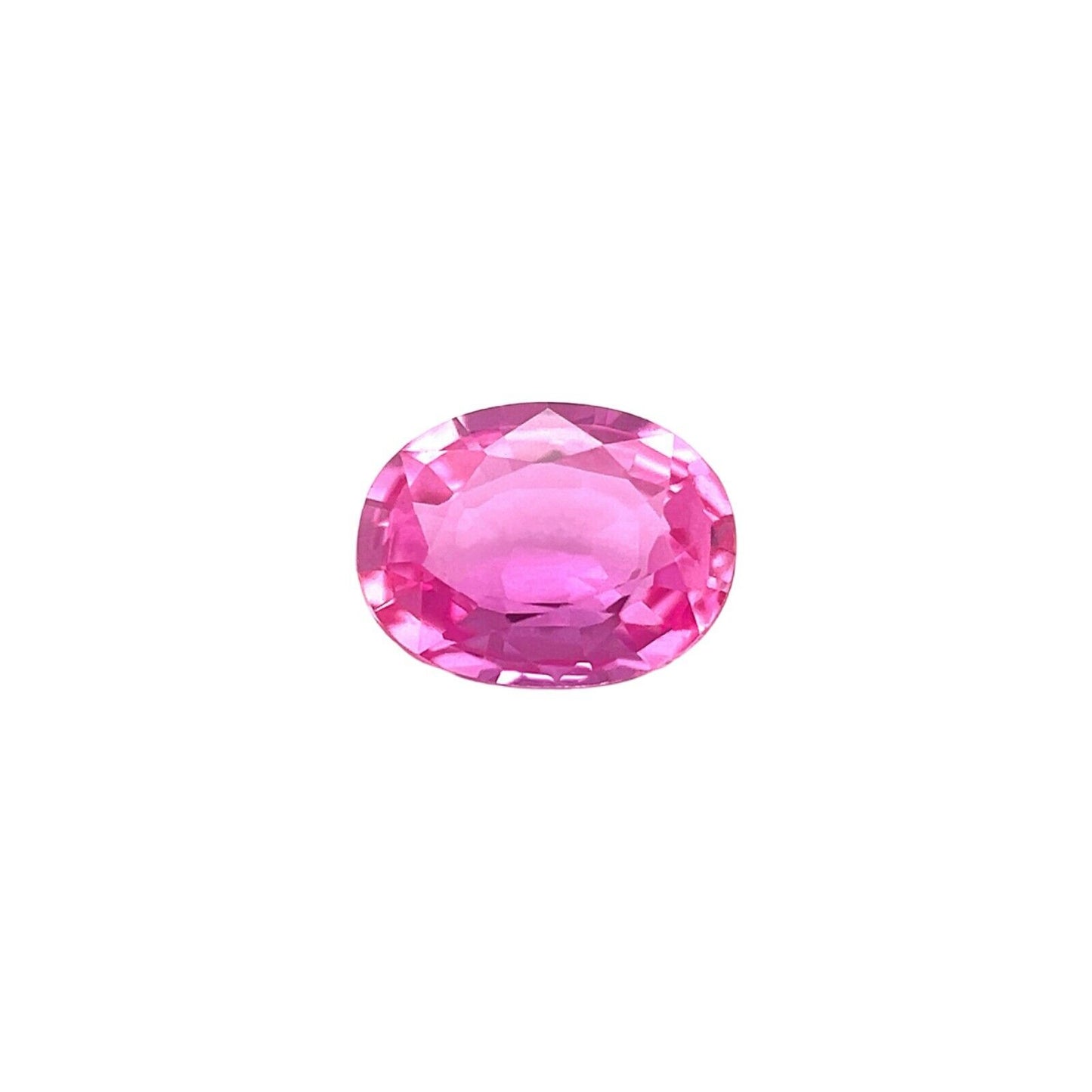 Natural Vivid HOT Pink Purple Sapphire 0.64ct Oval Cut Loose Gemstone 6x4.6mm VS