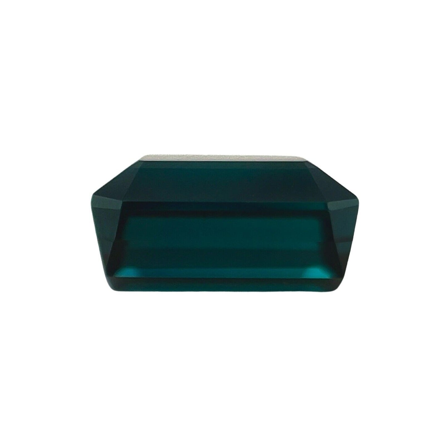 NATURAL Indicolite Tourmaline 2.74ct Deep Blue Green Octagon Cut Gem 9x6.5mm VVS