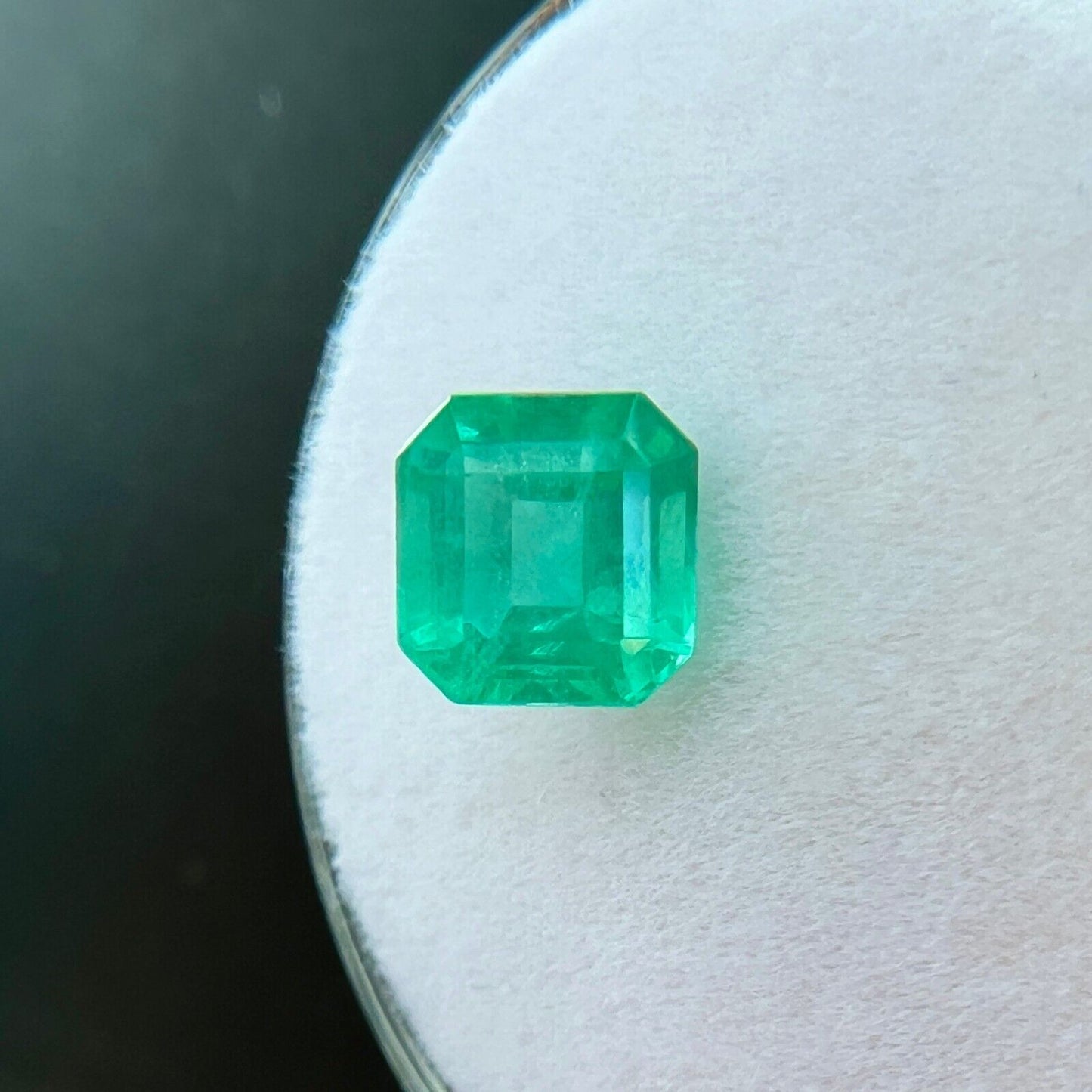 NATURAL 1.15ct Emerald RARE Vivid Green Octagon Cut 6.1 x 5.1mm Loose Gemstone