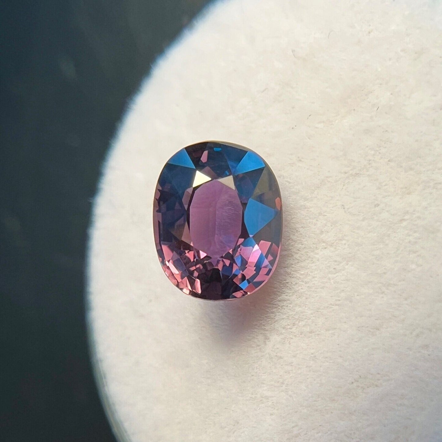 1.85ct Colour Change Sapphire Pink Purple UNTREATED Rare Oval Gem 7.5x6mm VVS