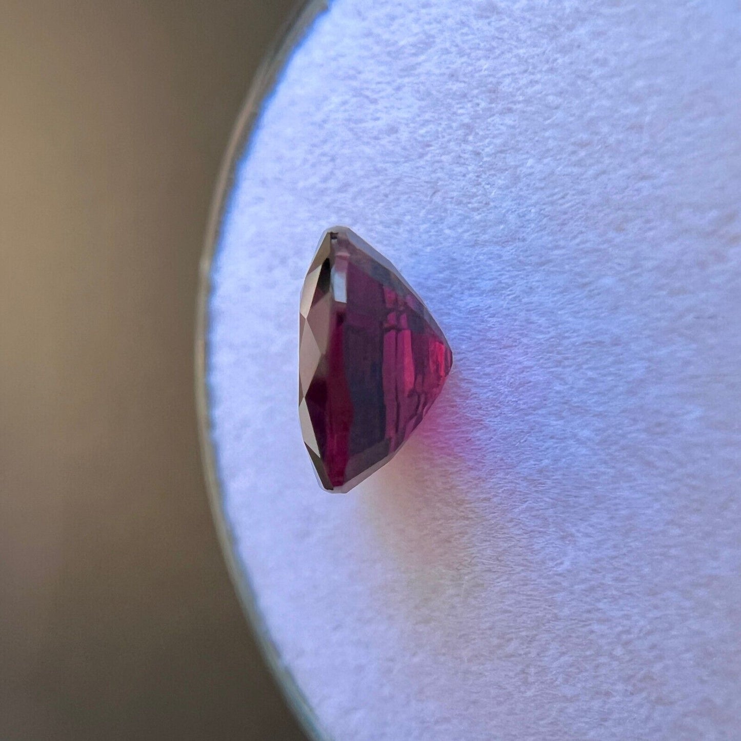 1.64ct NATURAL Red Purple Rubellite Tourmaline Cushion Cut 7.5x7.2mm Gem