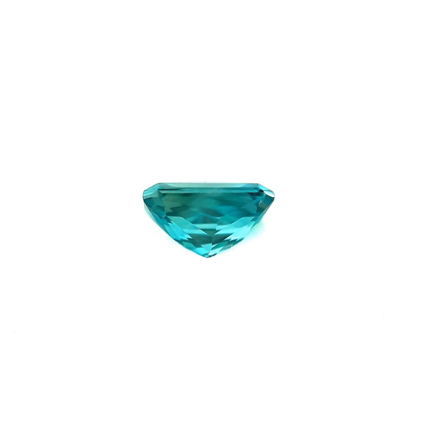 1.36ct Vivid NEON Blue Zircon FANCY Radiant Cut NATURAL Loose Gem 6.8x4.6mm VS