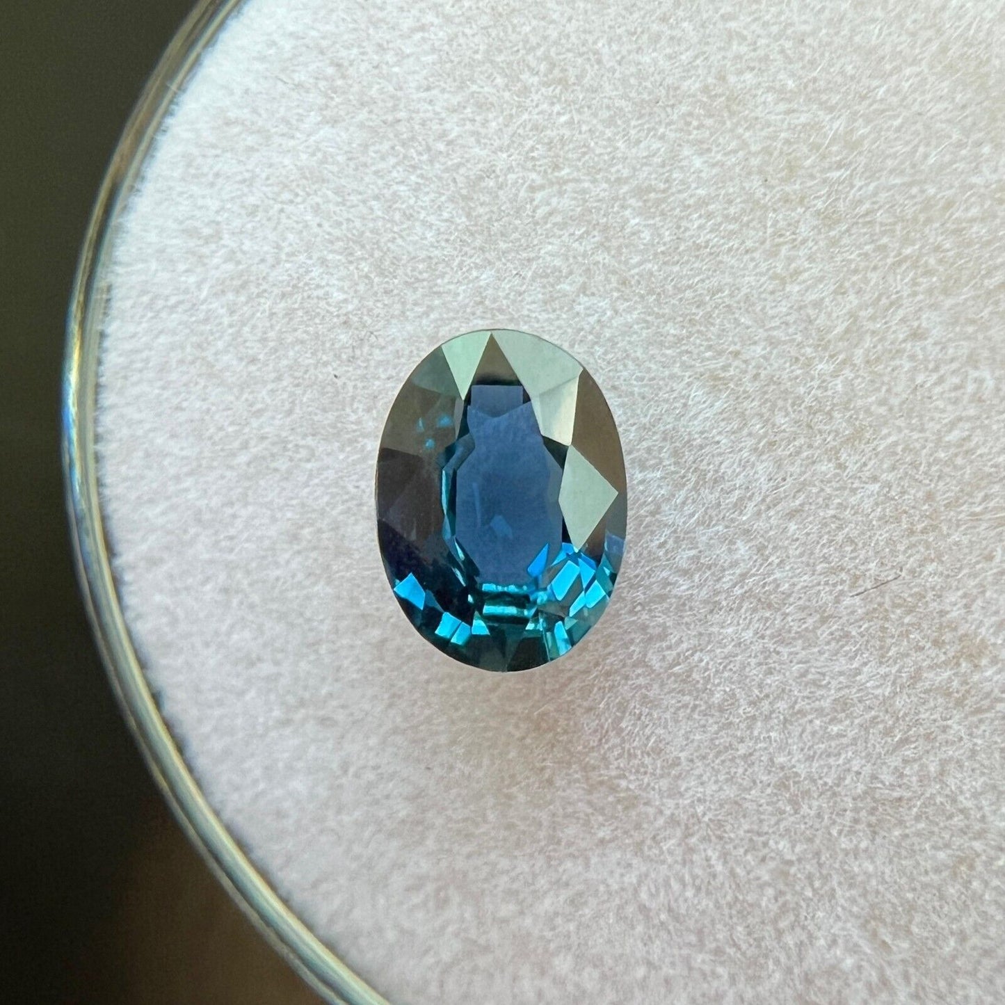 UNTREATED 0.85ct Natural VIVID Blue Sapphire 6.8x4.8mm Oval Cut RARE Gem VVS