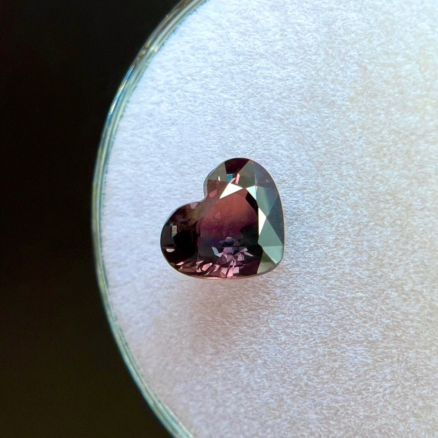 GIA CERTIFIED Bi Colour Sapphire NATURAL 1.15ct UNTREATED Purple Pink Heart Cut