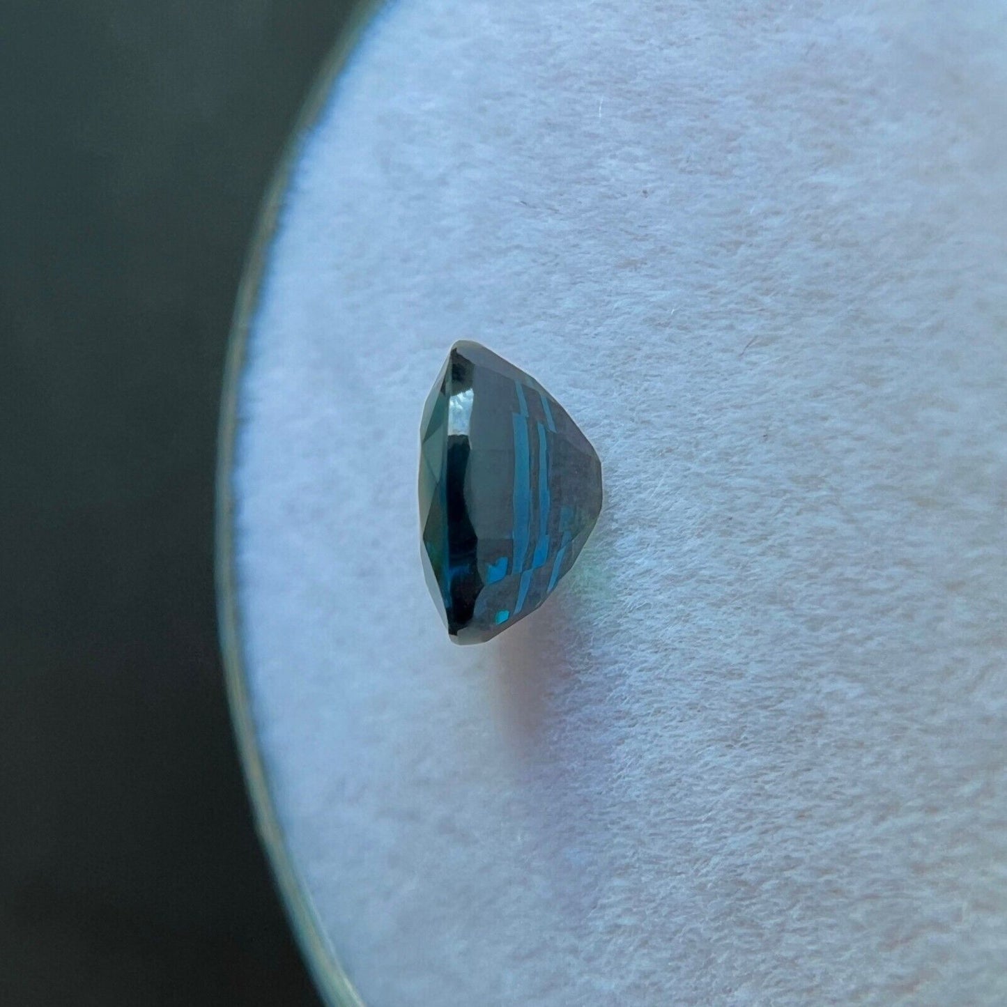 FINE 1.01ct Blue Green Teal NATURAL Untreated Sapphire Oval Cut RARE 6x5mm VS