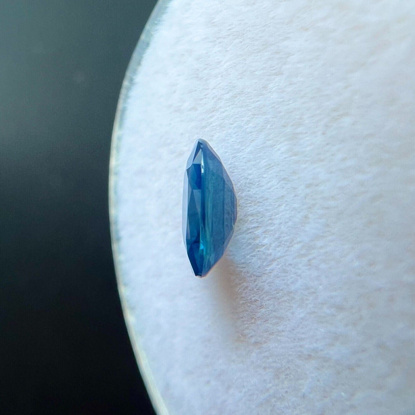 UNIQUE 0.71ct NATURAL Green Blue Sapphire Cushion RARE Loose Gem 6.4x5mm VS