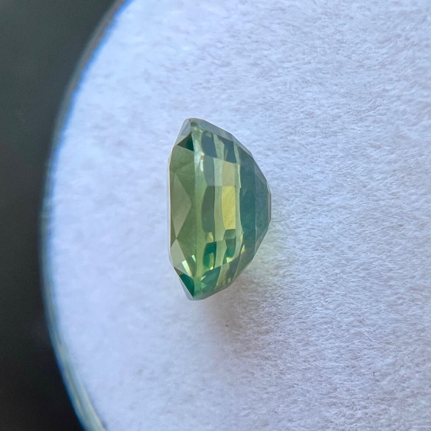 2.10ct GIA CERTIFIED Untreated Sapphire THAI Green Blue Oval Cut Gem 7.8x6.3mm