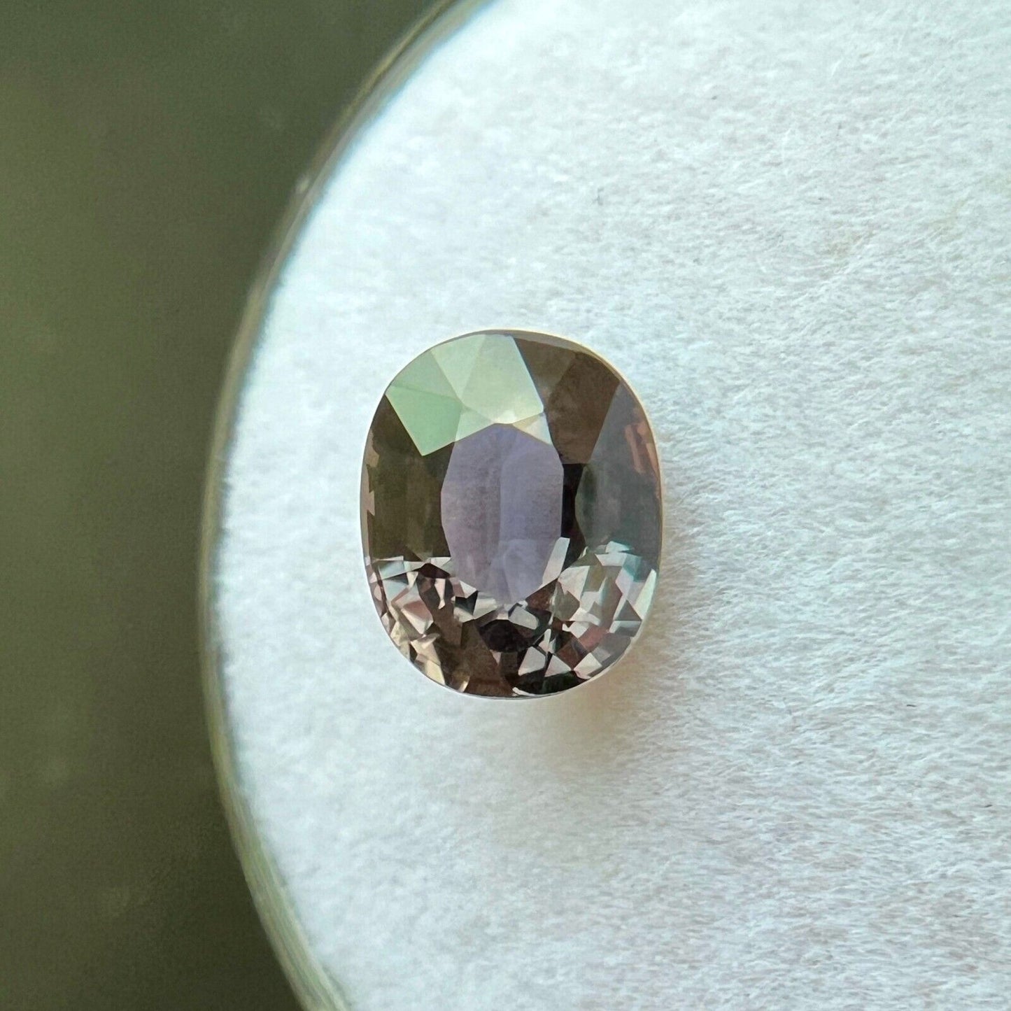1.85ct Colour Change Sapphire Pink Purple UNTREATED Rare Oval Gem 7.5x6mm VVS