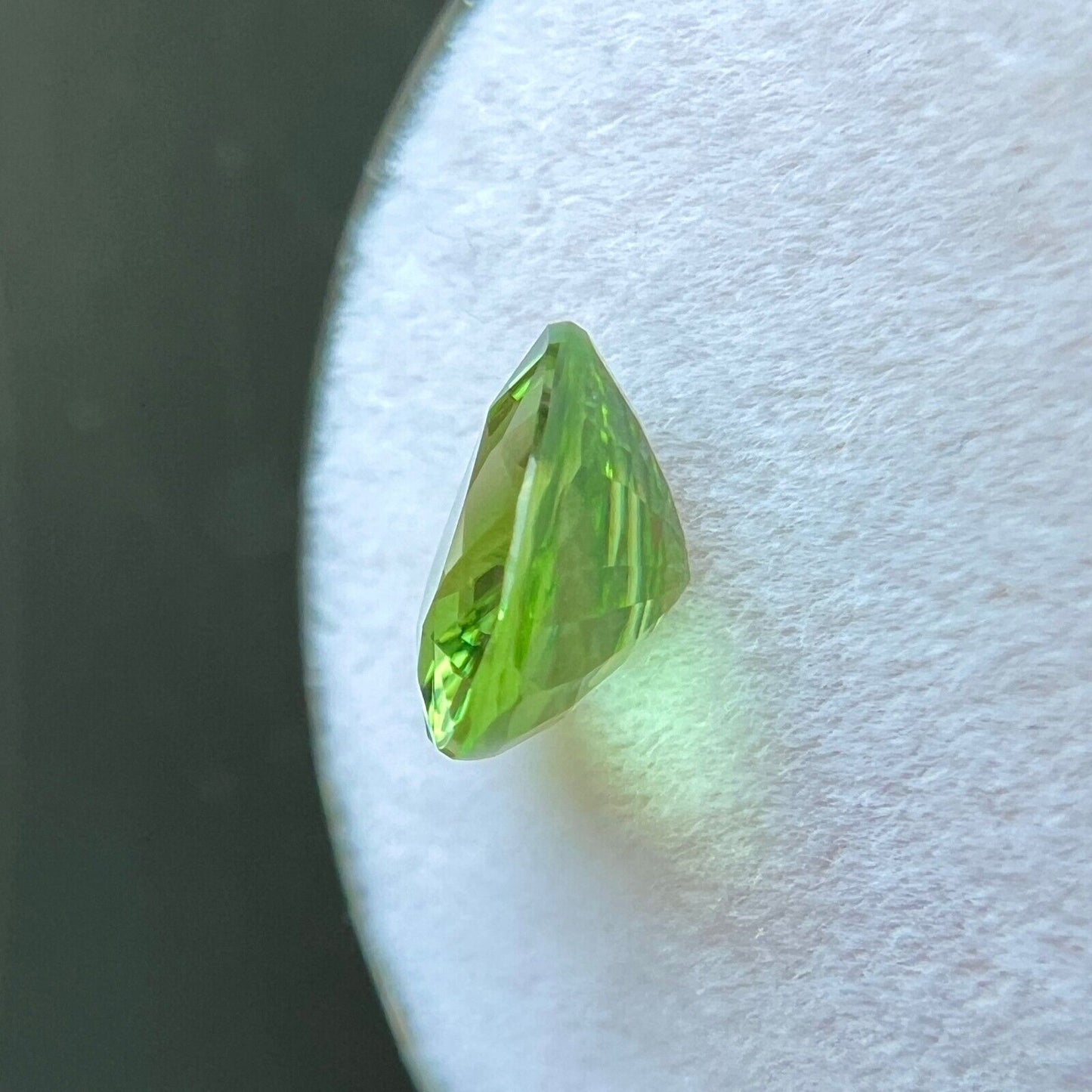 1.40ct NATUAL Vivid Green Tourmaline Fancy Heart Cut 8x7.4mm VS Gemstone