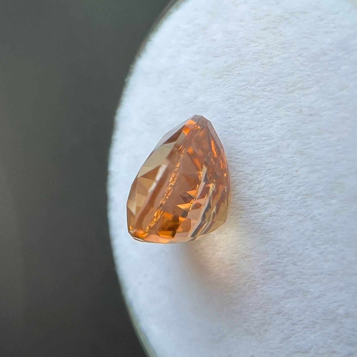 Fine NATURAL 2.87ct Orange Yellow Tourmaline Heart Cut Loose Gem 9.7x8.3mm