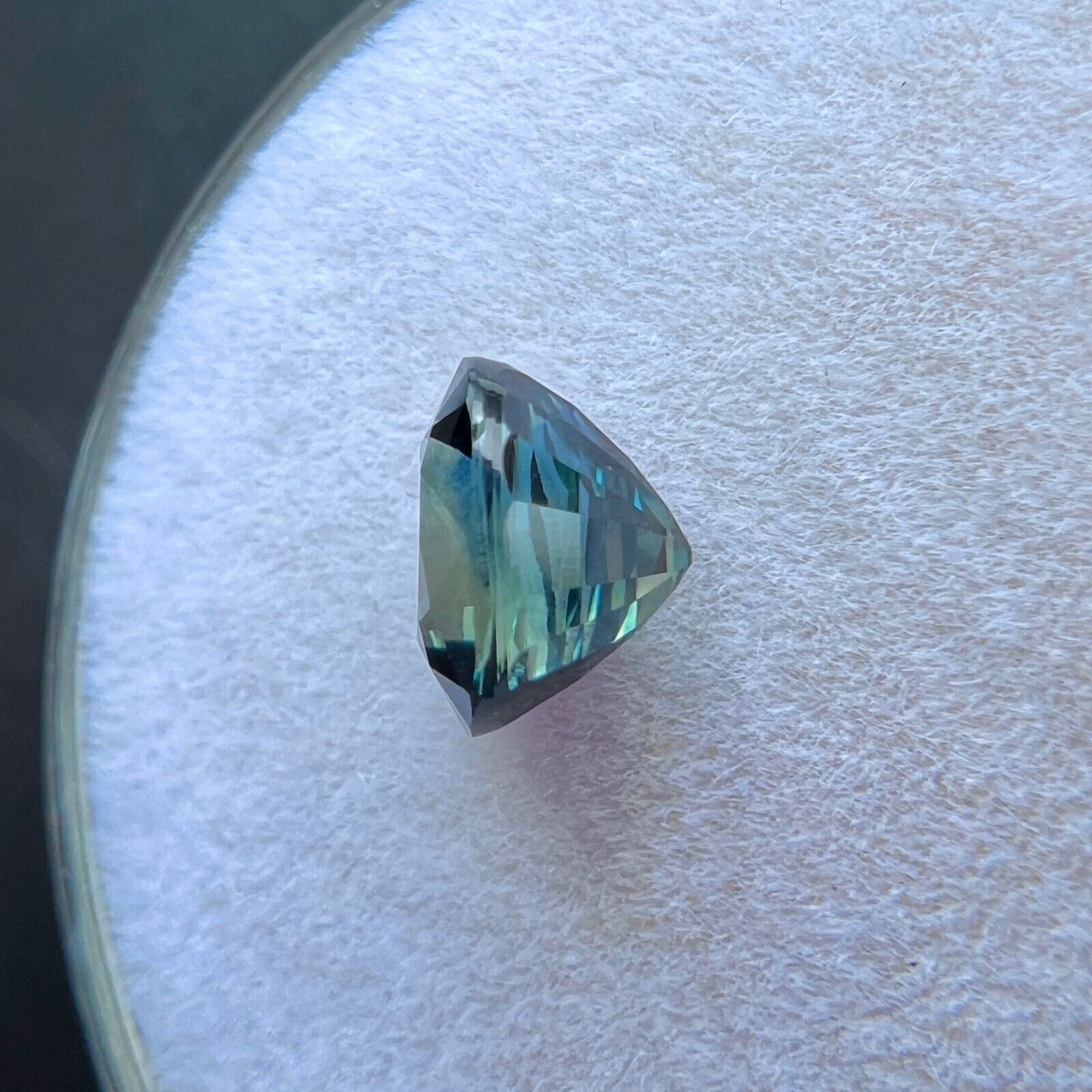 GIA CERTIFIED Unique Bi Colour Sapphire 1.03ct Blue Green Oval Cut UNTREATED