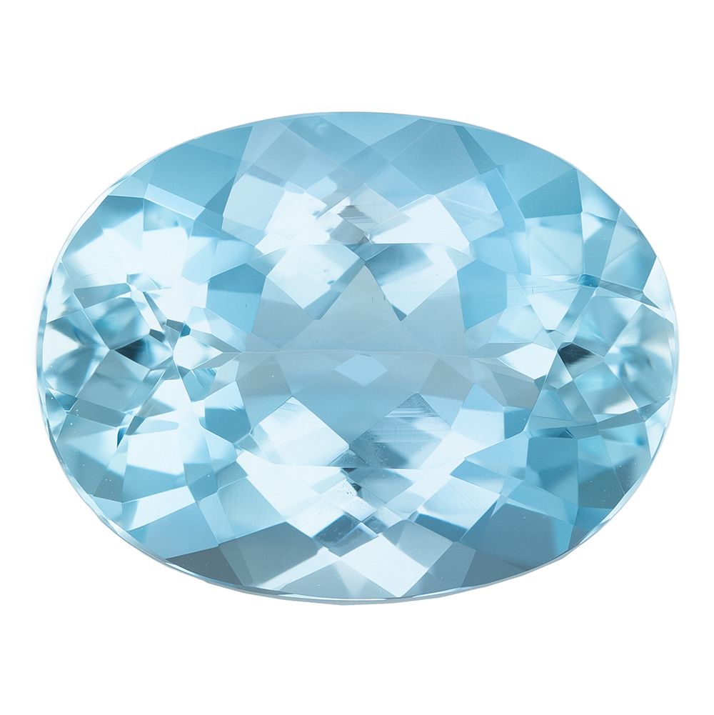 6.15ct Oval Natural Aquamarine (Colour Blue, Clarity Eye Clean, Cut Faceted)