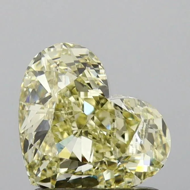 1.59ct Heart Lab Grown Diamond (Colour Fancy Yellow, Clarity VVS2, IGI Certified)