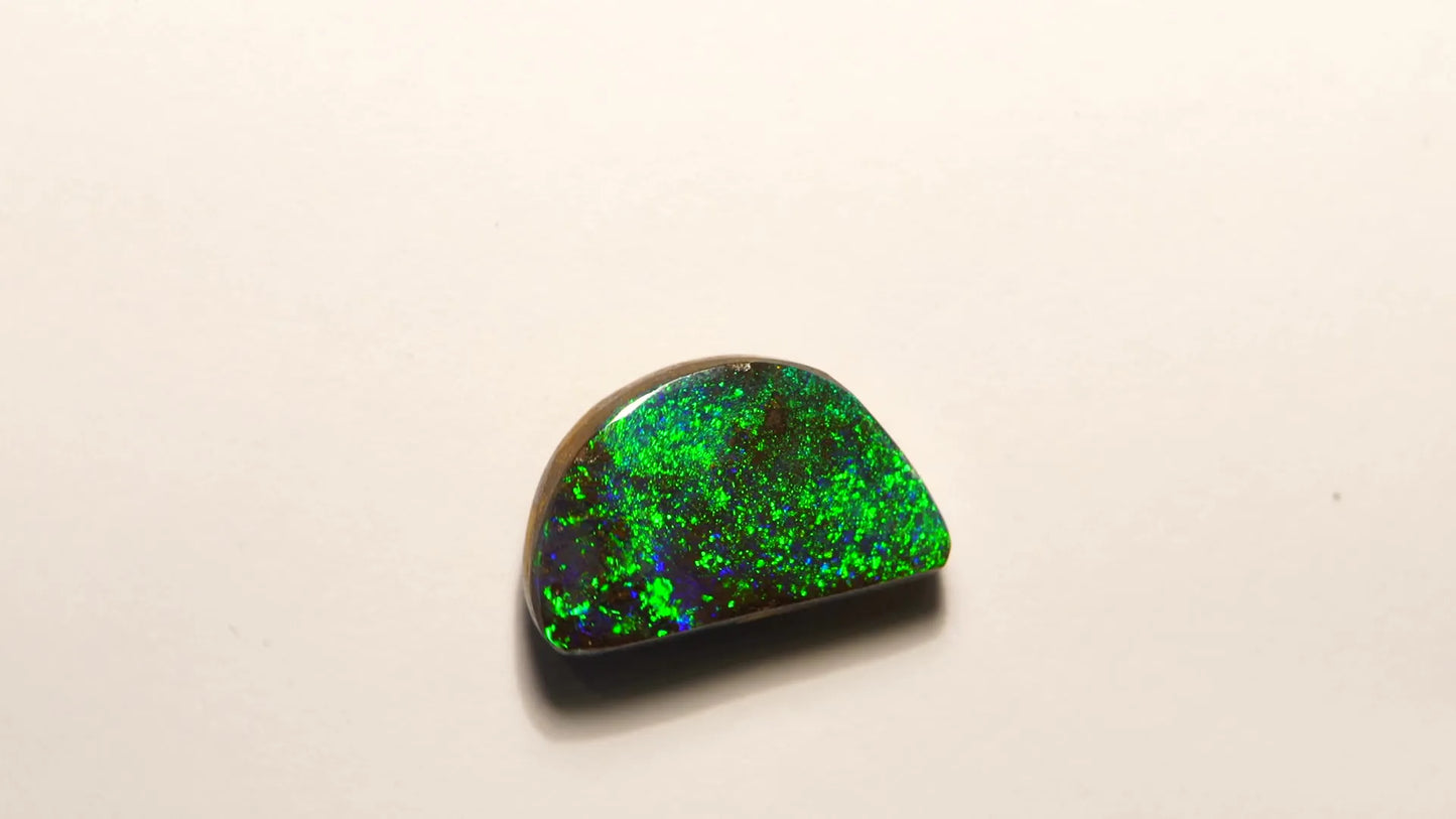 7.71ct Trilliant Natural Opal (Colour Multicolor, Clarity Visibly Included, Cut Cabochon)
