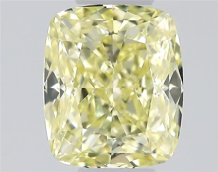 0.35ct Cushion modified Natural Diamond (Colour Fancy Light Yellow, Clarity VVS1, Cut EX, GIA Certified)
