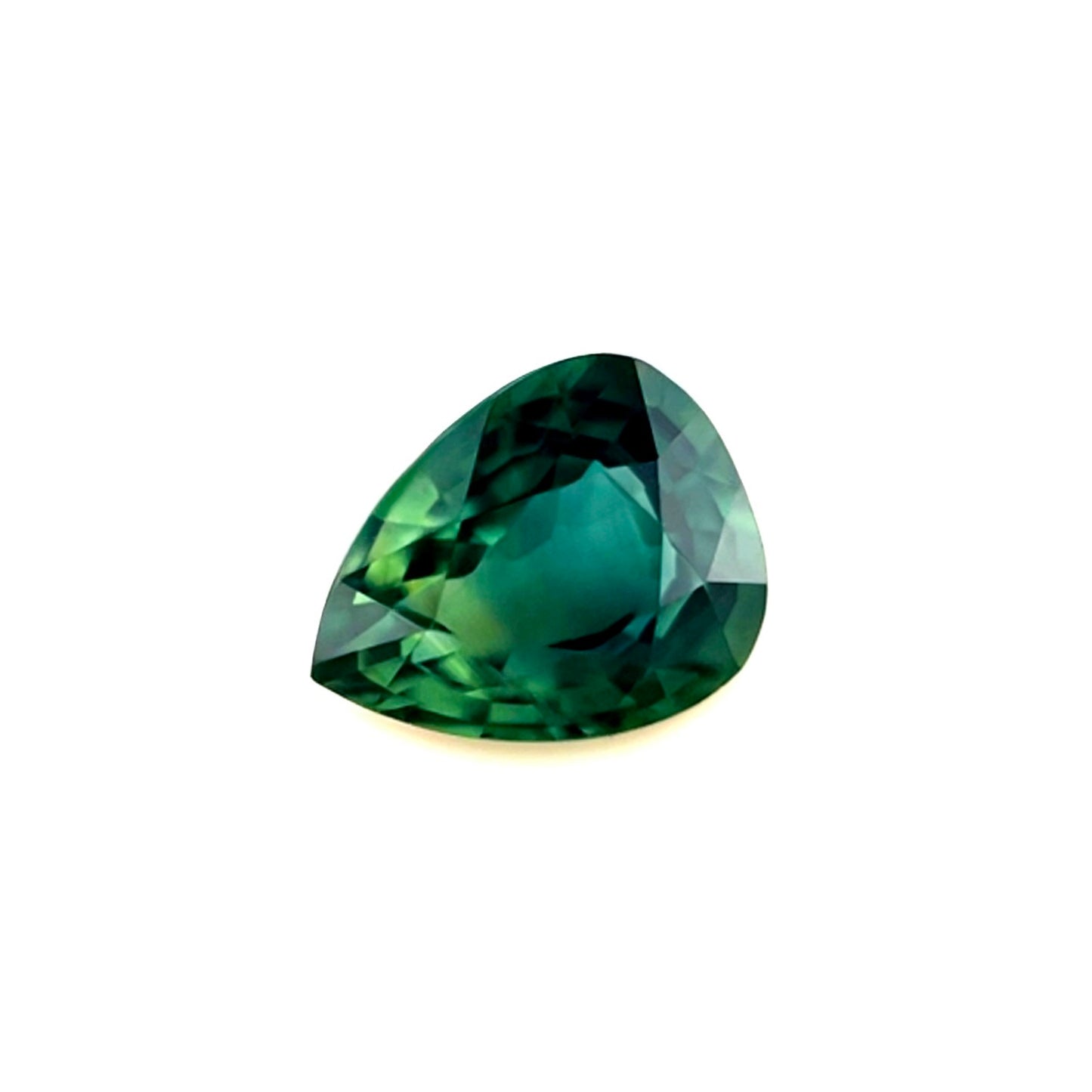 NATURAL 1.17ct Untreated IGI CERTIFIED Deep Green Blue AUSTRALIAN Sapphire Pear