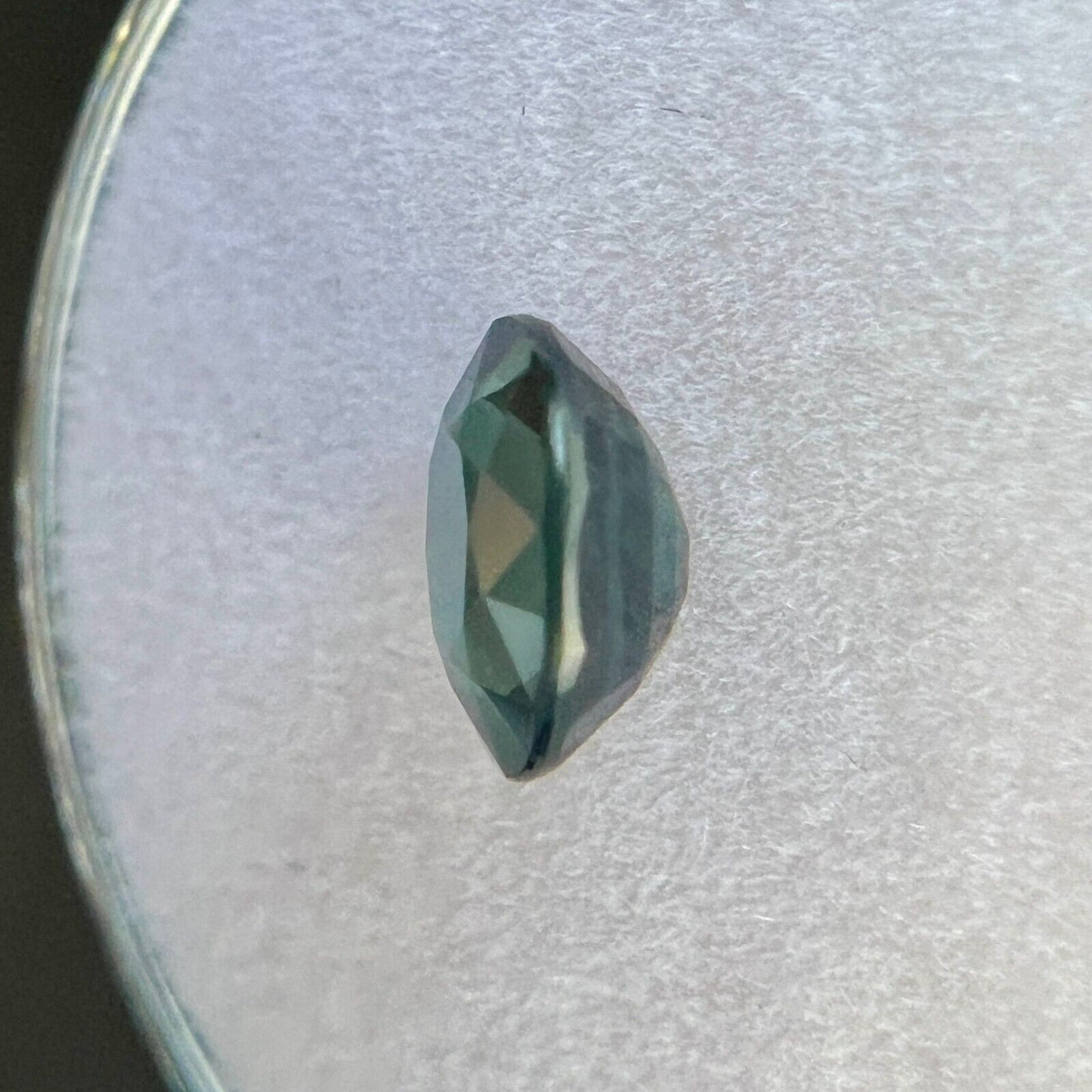 1.18ct NATURAL Vivid Green Blue Teal Australian Sapphire Oval Cut 6.6x5.5mm VS
