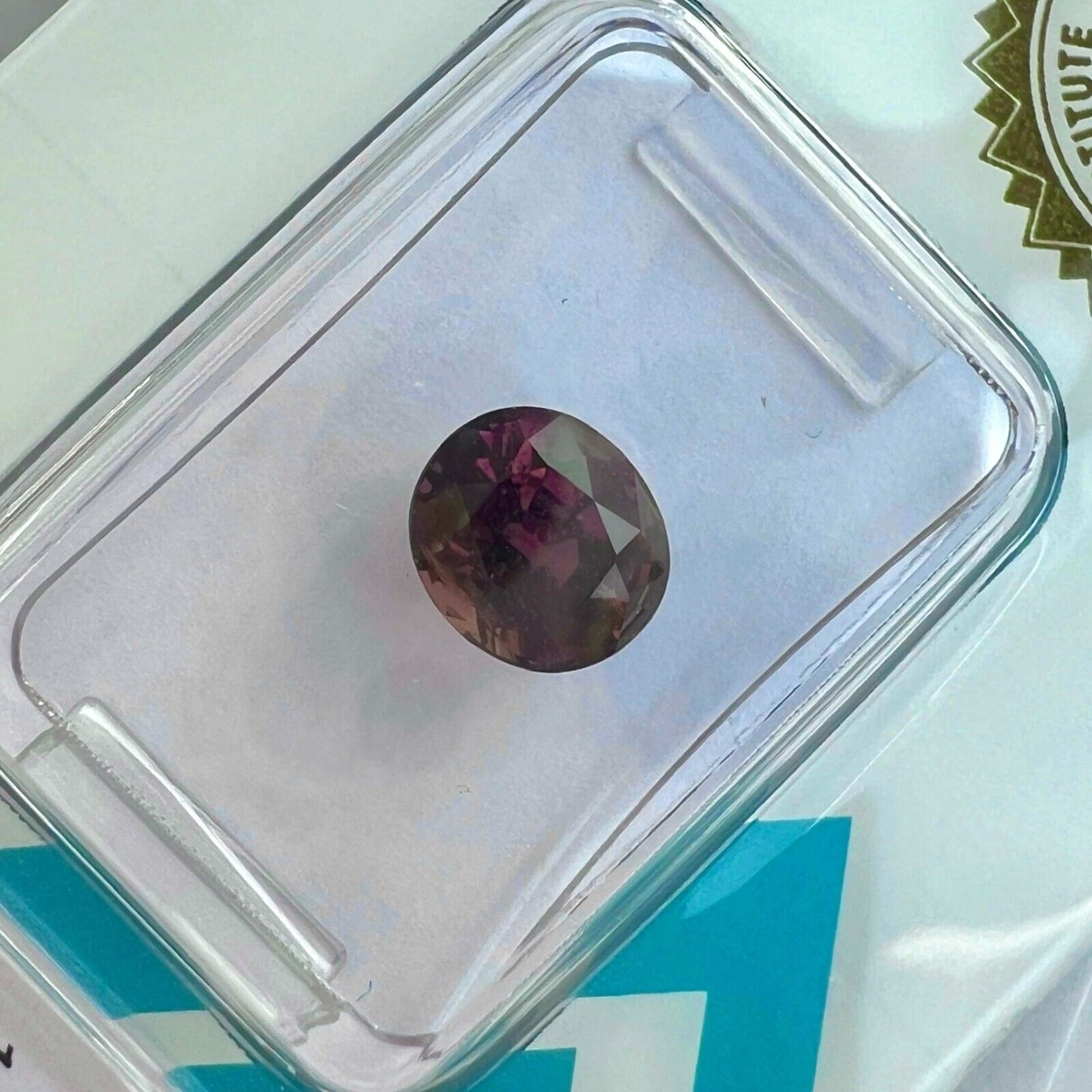 1.91ct NATURAL Untreated Purple Pink Sapphire Oval Cut IGI CERTIFIED 7x6.2mm