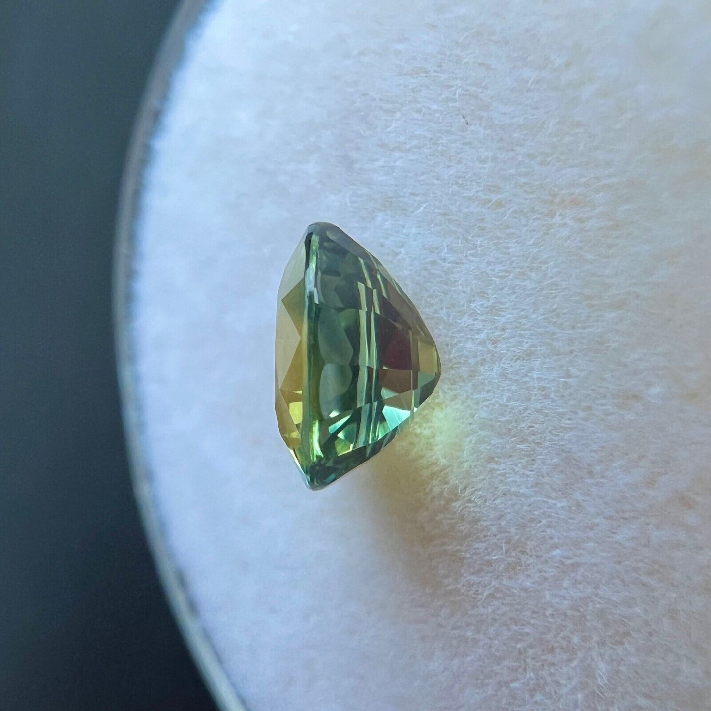 1.25ct Bi Colour Sapphire GRA CERTIFIED Oval Cut Yellow Blue Loose Gem 6.7x5.5mm