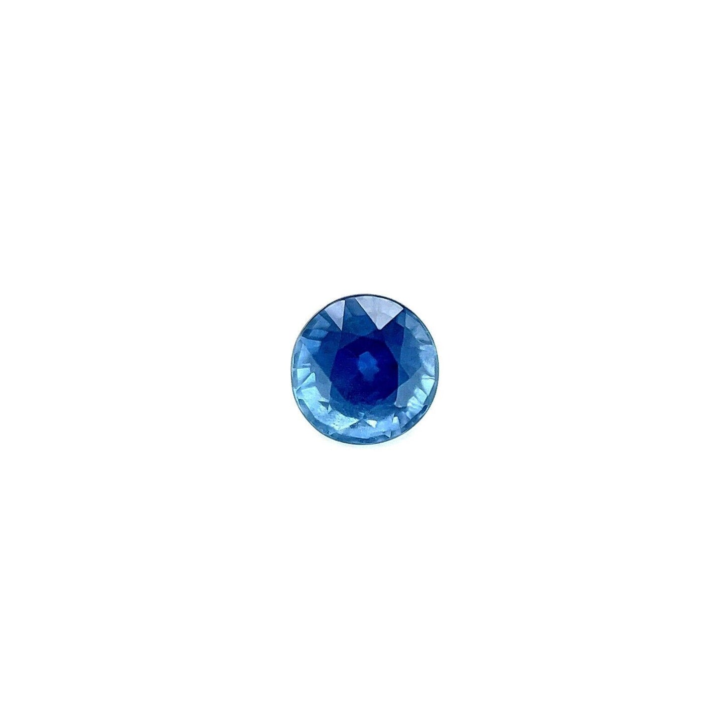 FINE 0.45ct Blue Australian Sapphire Round Brilliant Cut 4.1mm Loose Gemstone