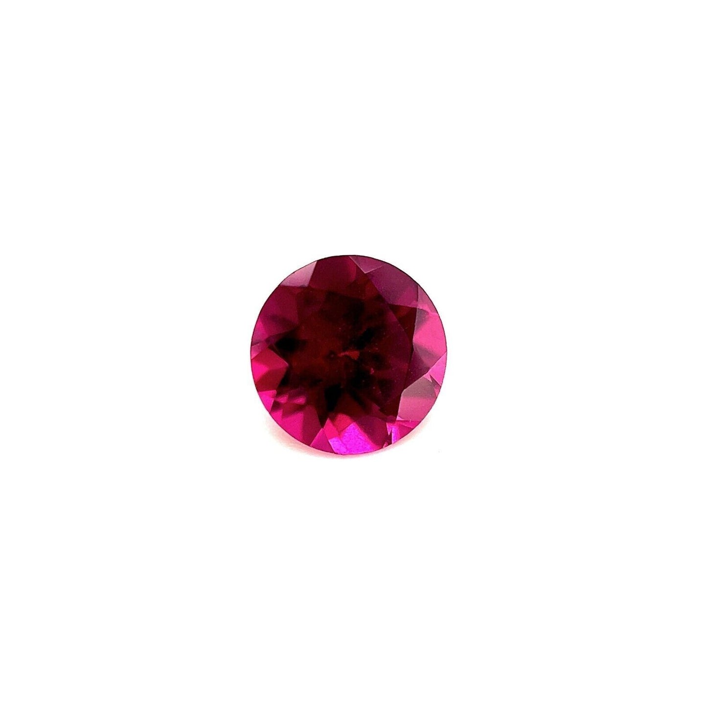 1.11ct Pink Purple NATURAL Rhodolite Garnet Round Brilliant Cut Loose Gem 6mm VS