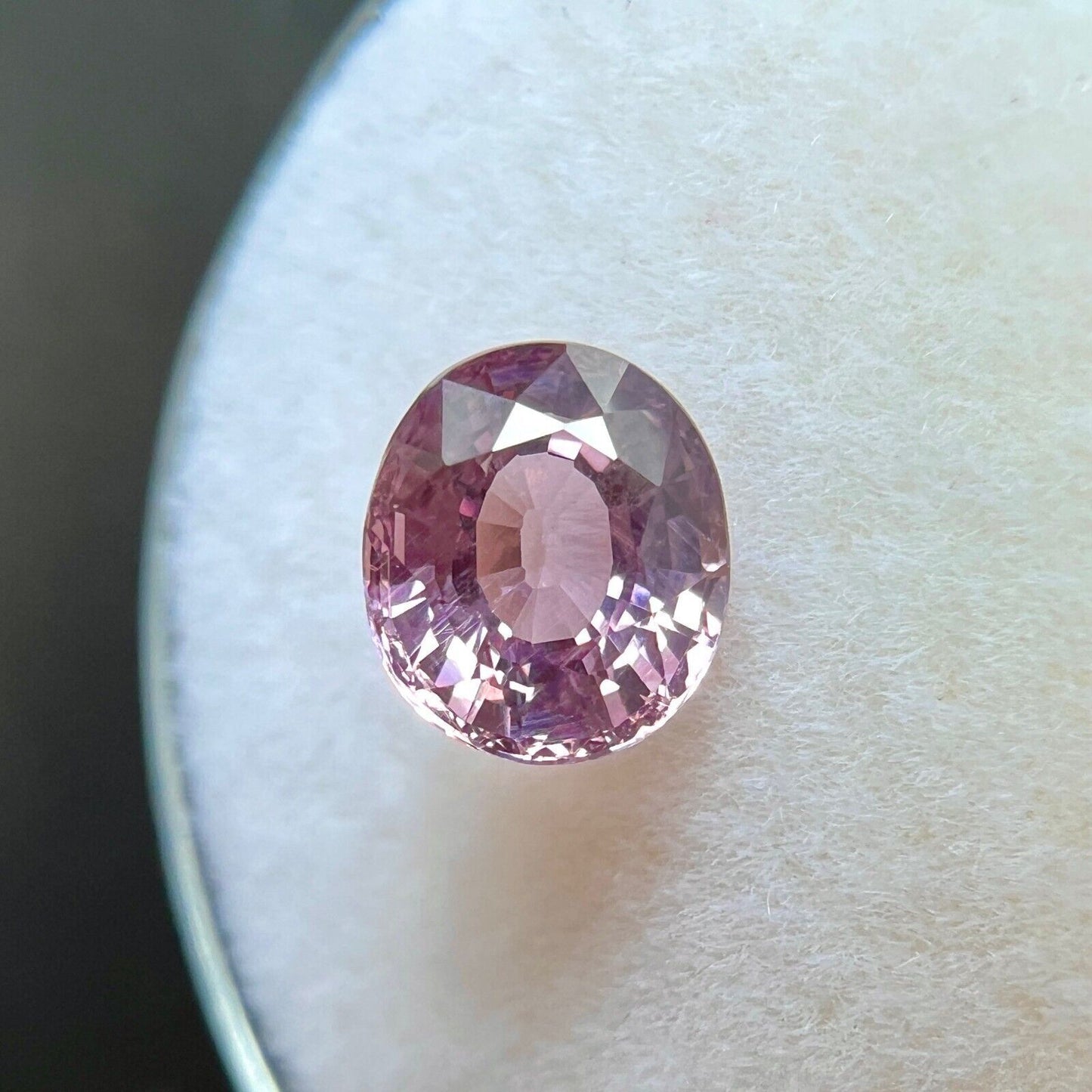 1.38ct Fine Pink Purple NATURAL Spinel Oval Cut 6.8x6mm Loose Gemstone VS