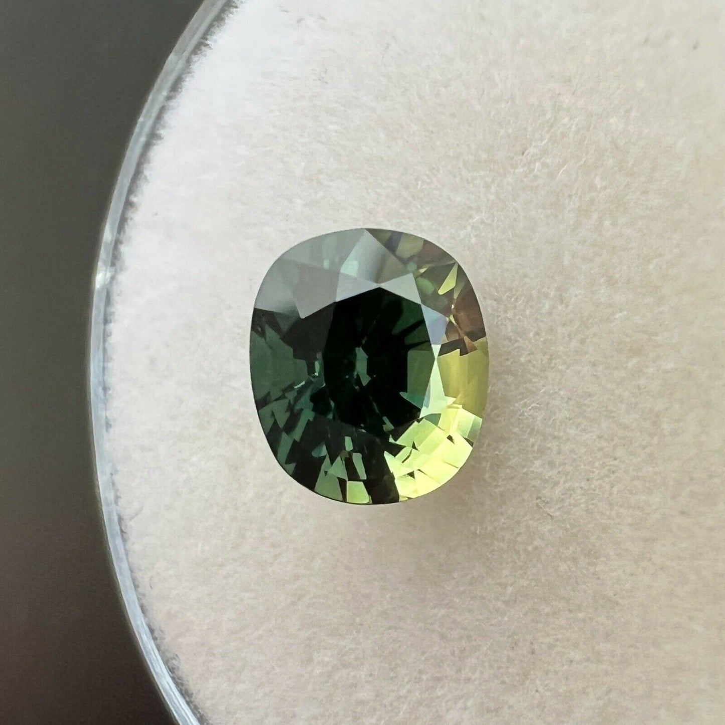 UNTREATED Parti Colour Sapphire 1.26ct GIA CERTIFIED Cushion Cut No Heat Gem