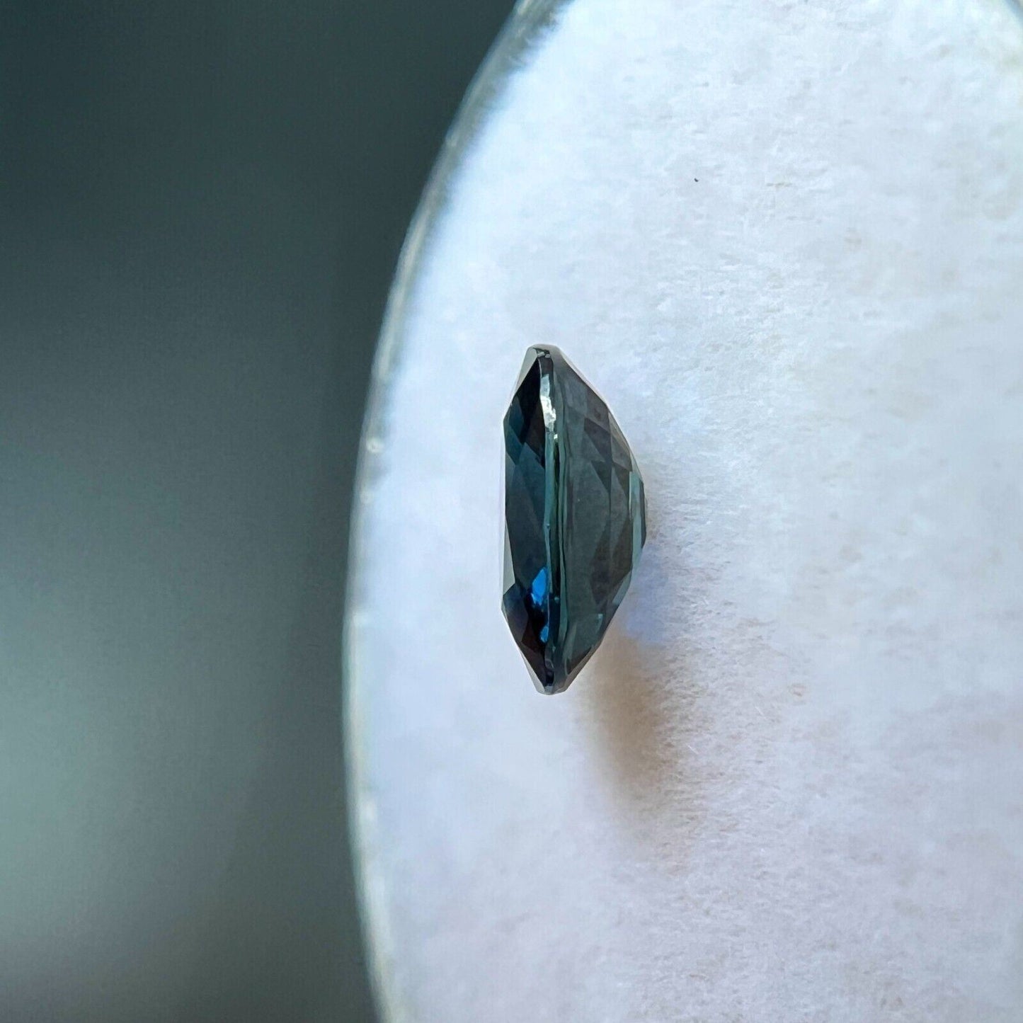 0.74ct Deep Blue Sapphire Oval Cut RARE 6.3x4.8mm Loose Gemstone VVS
