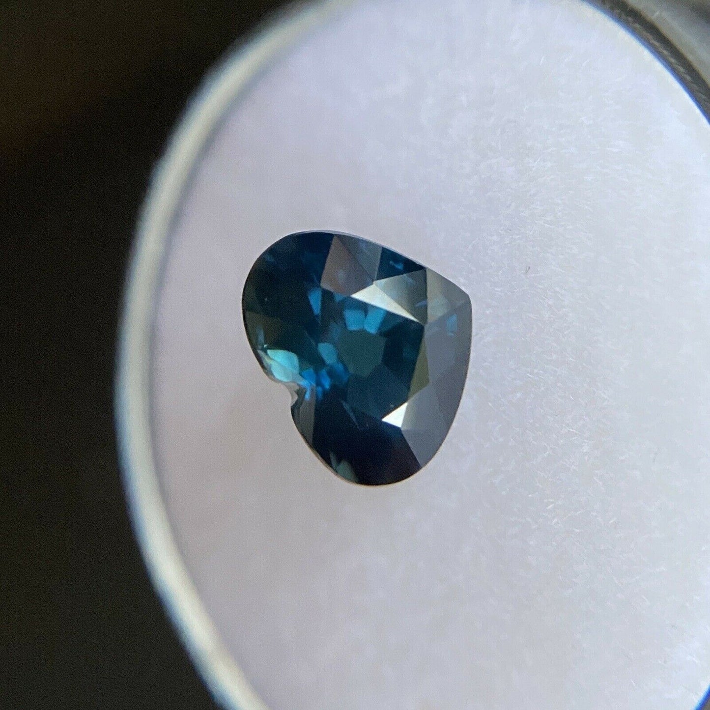 2.31ct NATURAL Blue Sapphire Australian Heart Cut RARE Loose Gem 8.5x6.8mm