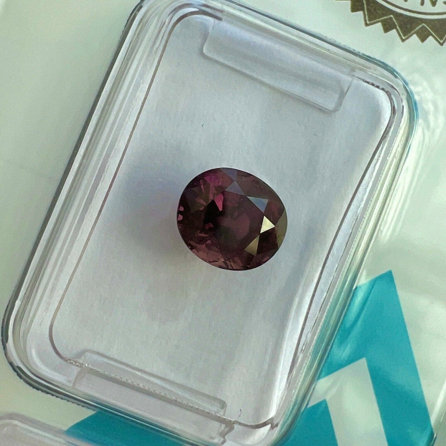1.91ct NATURAL Untreated Purple Pink Sapphire Oval Cut IGI CERTIFIED 7x6.2mm