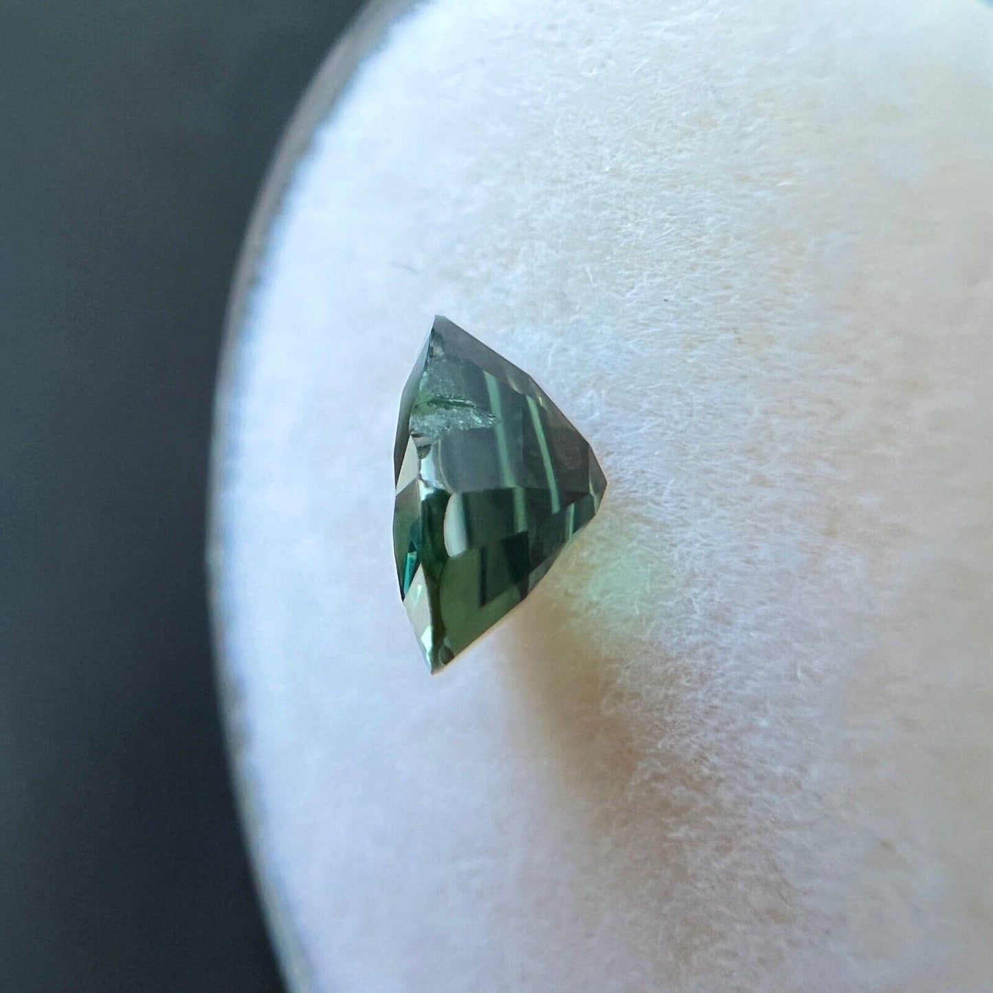 1.14ct NATURAL Green Sapphire GRA Certified UNTREATED Heart Cut Gem 6.7x6mm