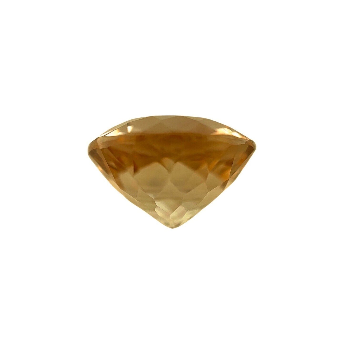 NATURAL Champagne Orange Topaz 9.56ct Round Brilliant Cut Gem 12.8x12.8mm VS