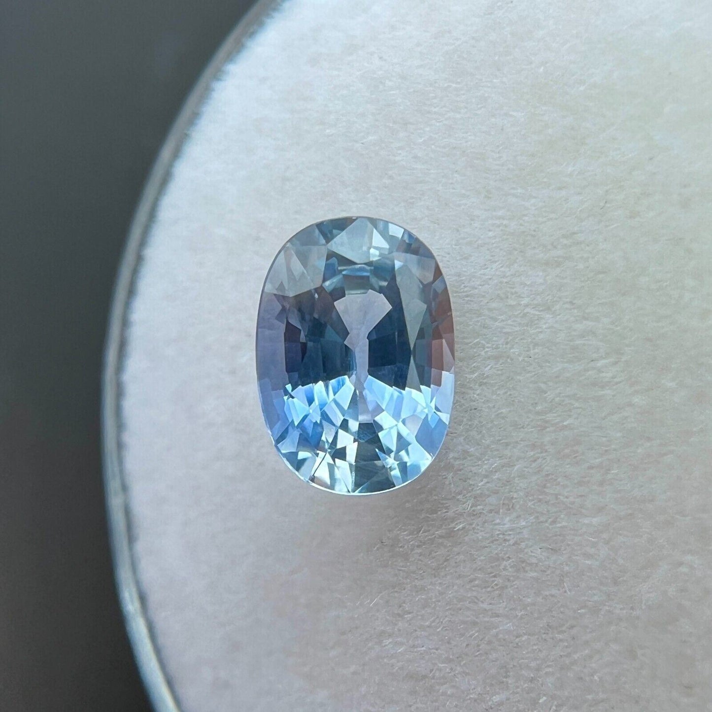 1.13ct Light Blue Ceylon Sapphire Oval Cut Loose RARE Gemstone 7x5mm VVS