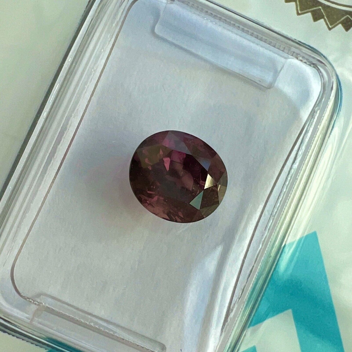 1.91ct NATURAL Untreated Purple Pink Sapphire Oval Cut IGI CERTIFIED 7x6.2mm