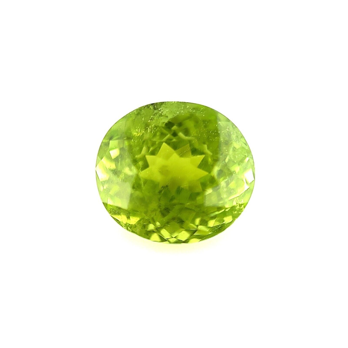 4.18ct NATURAL Vivid Green FINE Natural Tourmaline Oval Cut 9.3 x8.5mm Gemstone