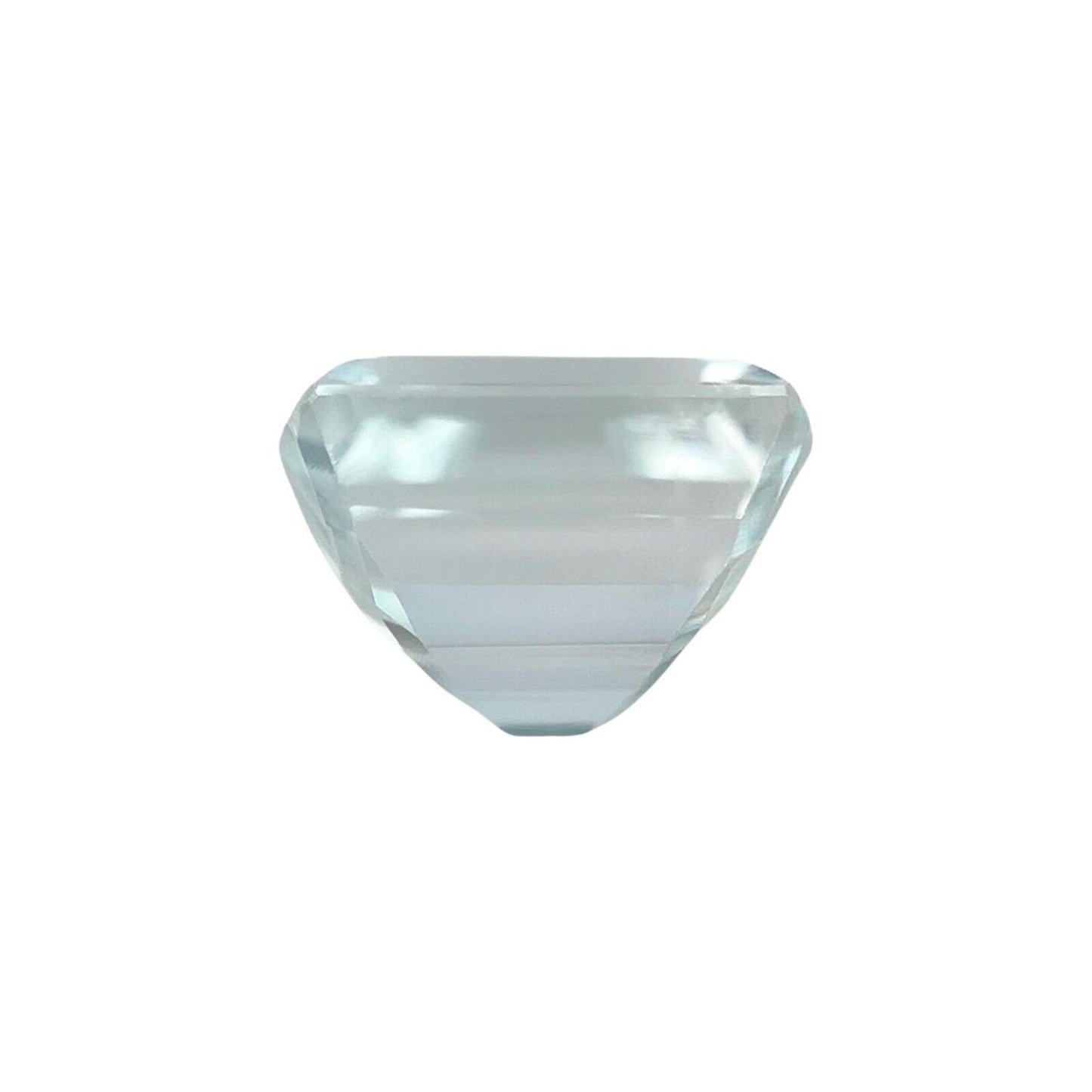 3.55ct NATURAL Light Blue Aquamarine Fancy Cushion Cut Loose Gemstone 9.8x7.6mm