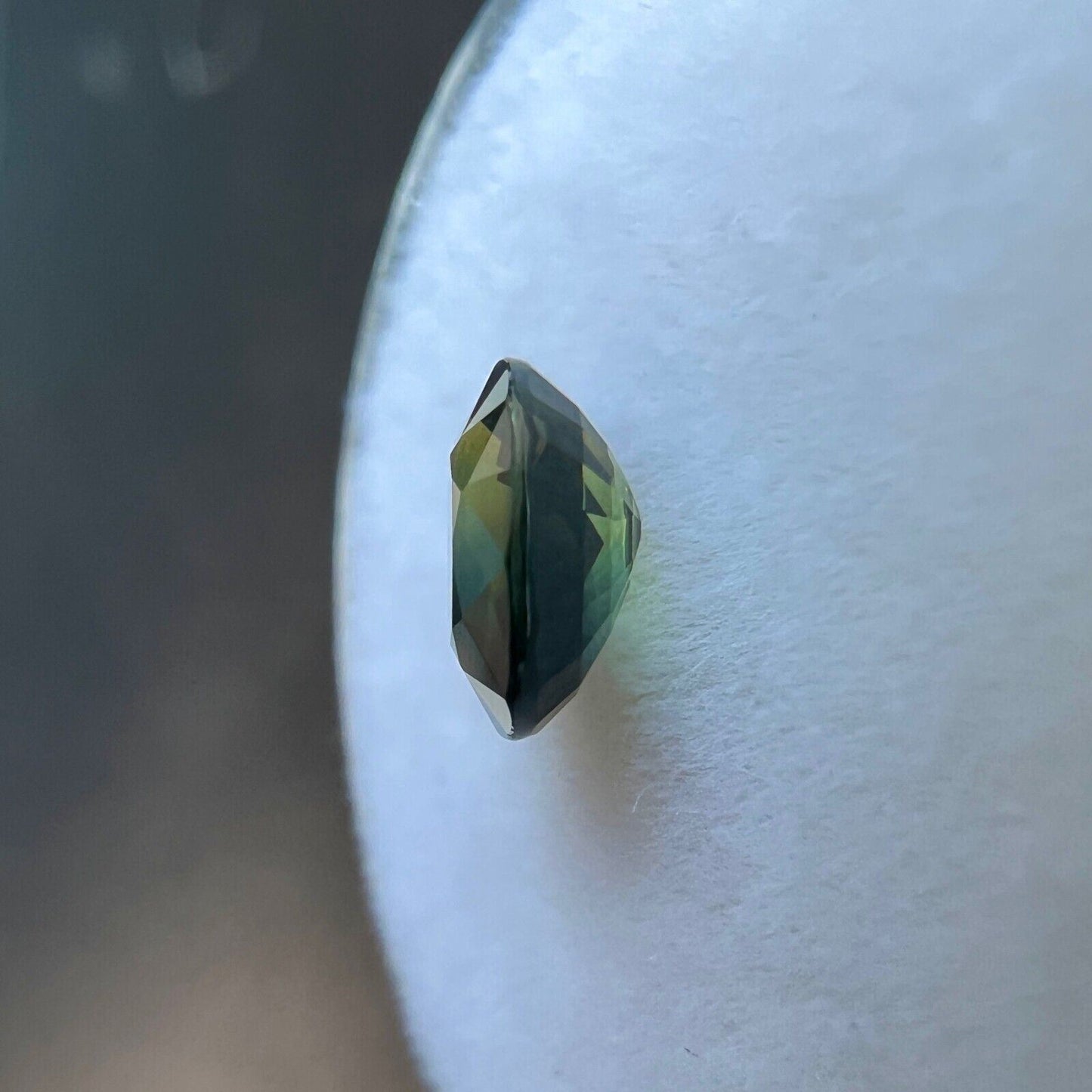 UNIQUE 1.12ct NATURAL Parti Colour Sapphire Cushion Cut RARE Gem 6.5x5.5mm VS