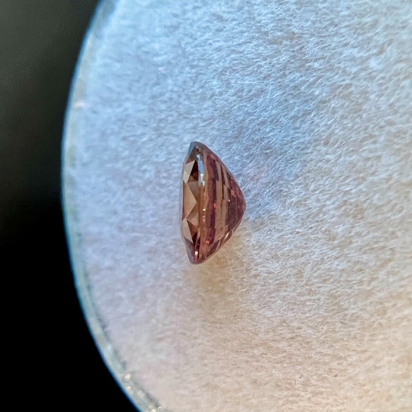 GIA CERTIFIED Unique Orange Pink UNHEATED Sapphire 0.75ct Oval Cut Gem No Heat