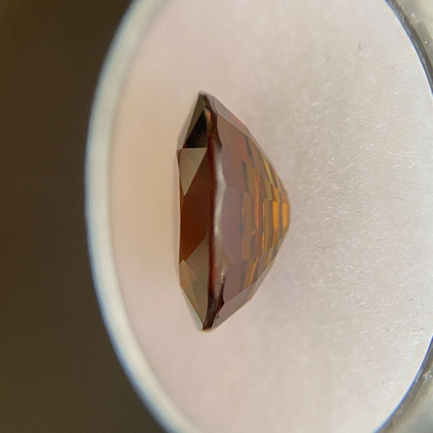 4.40ct Deep Orange Tourmaline Oval Cut Dravite Loose Gemstone 11.5x10.3mm