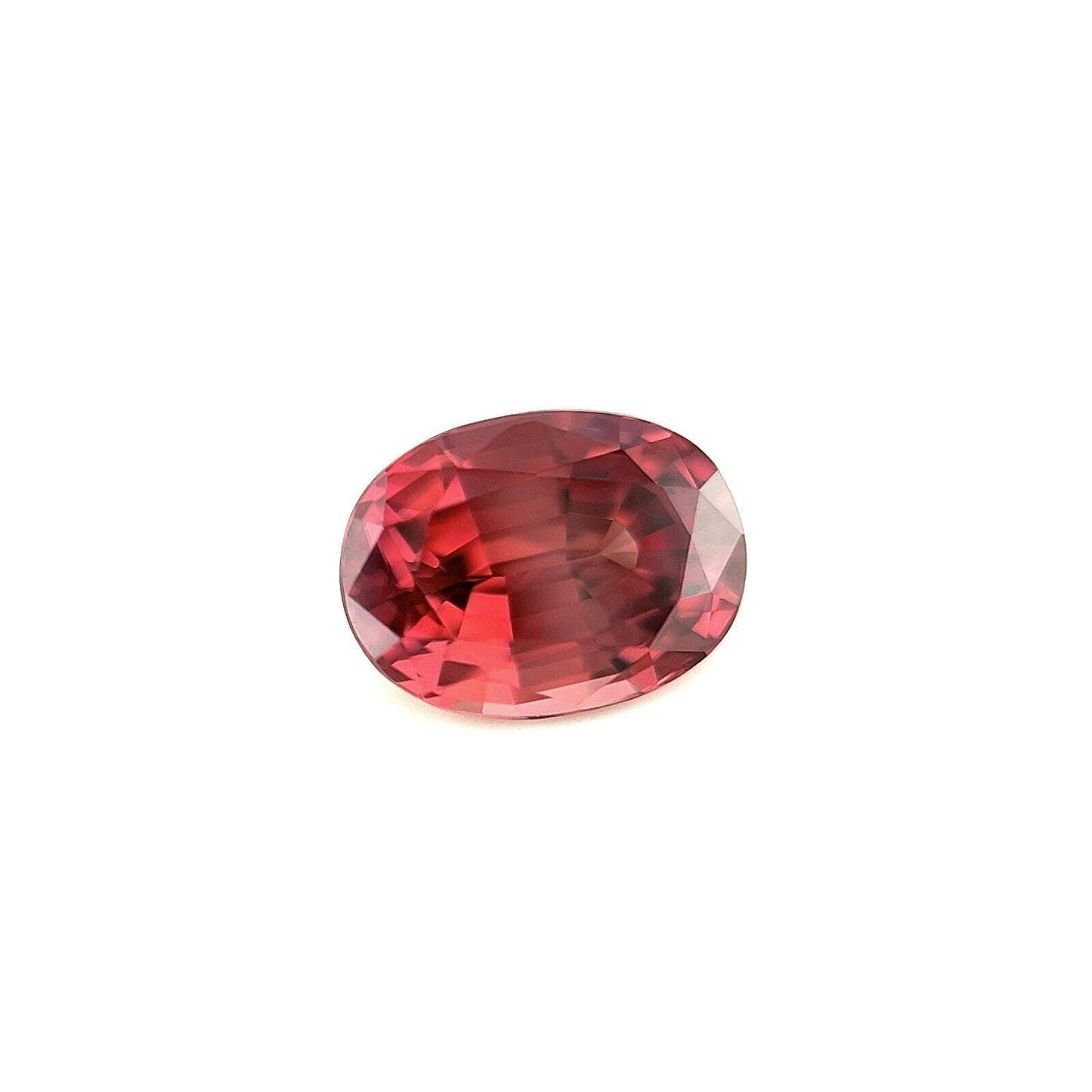 NATURAL 2.11ct Vivid Pink Purple Zircon Oval Cut Loose Gemstone 8x6mm IF