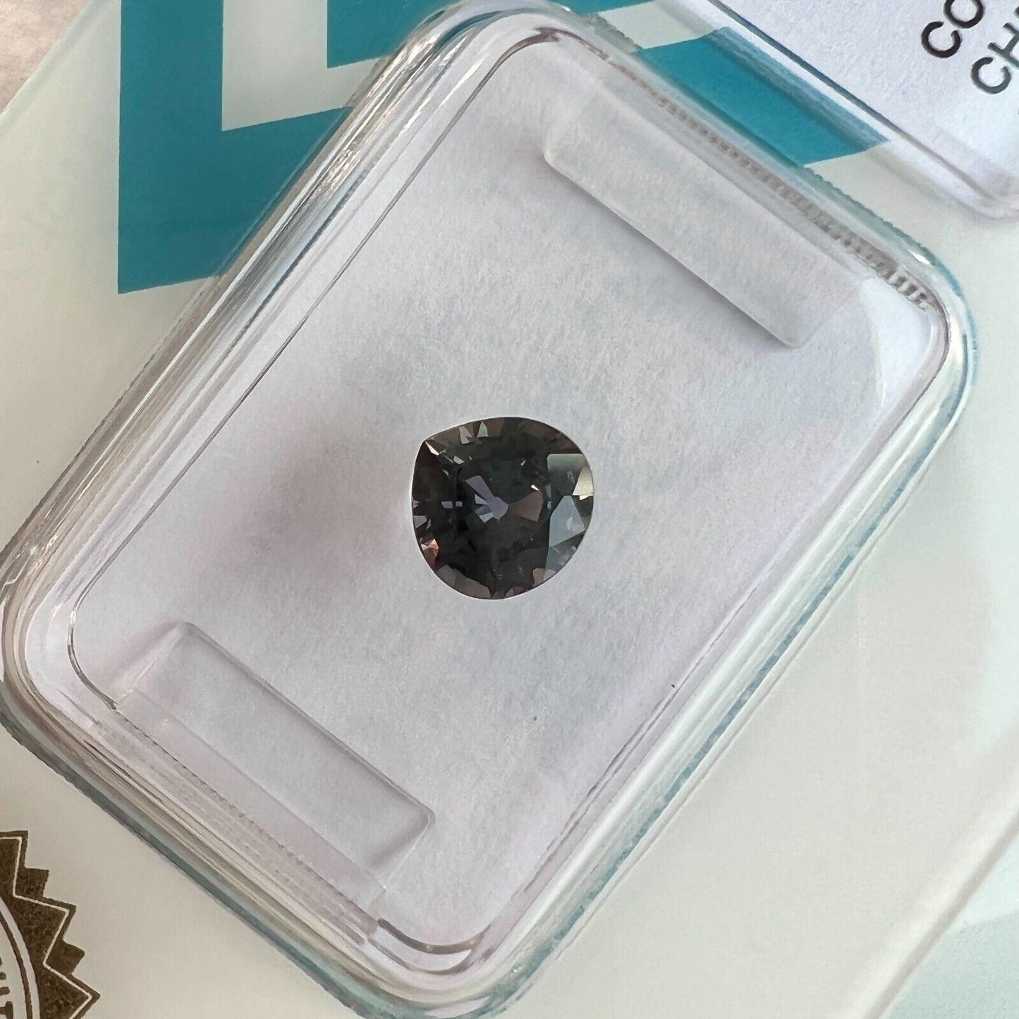 0.74ct Colour Change Sapphire Blue Purple Untreated IGI CERTIFIED UNHEATED Pear