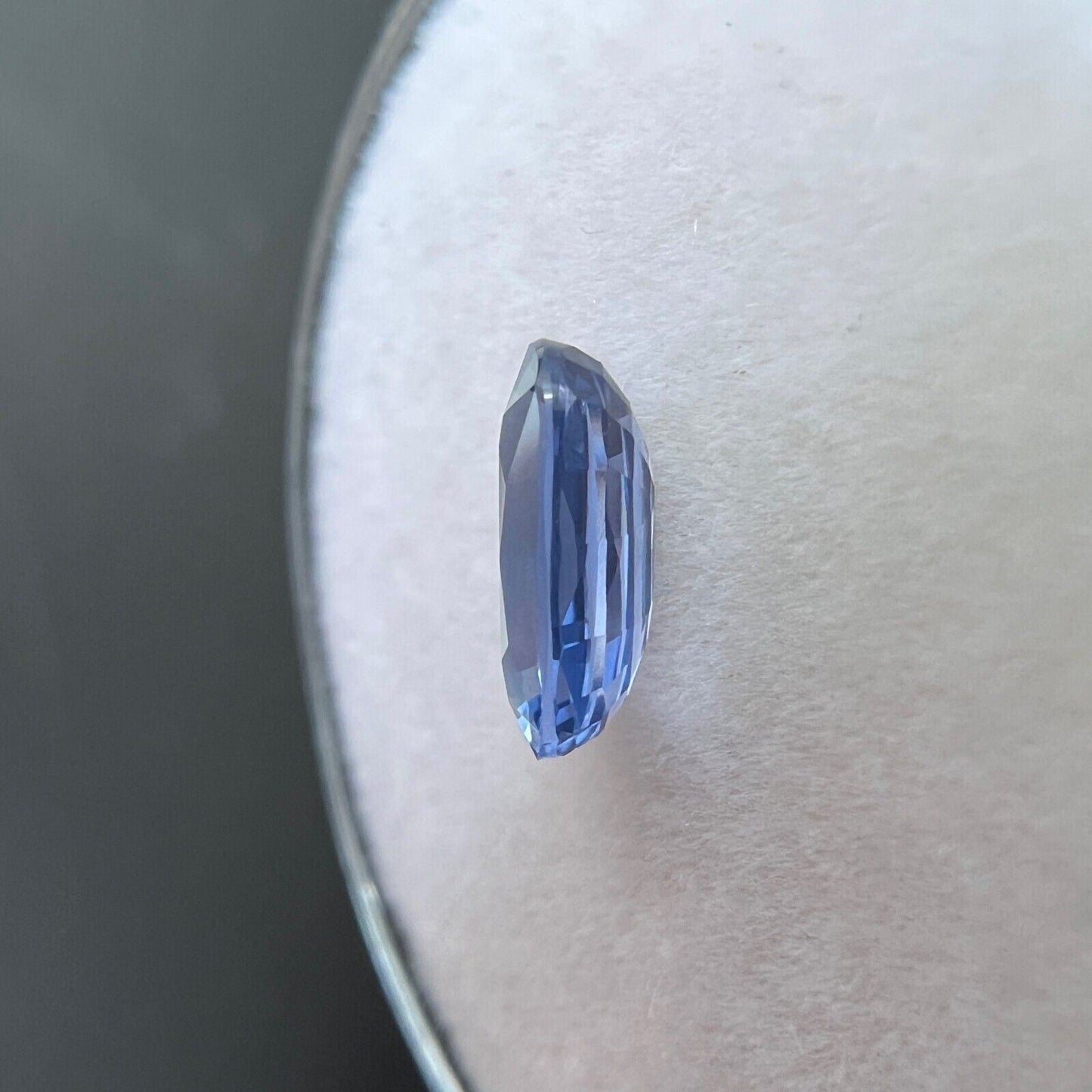 0.98ct Ceylon Light Blue Sapphire Oval Cut RARE Loose Gem 7.6x4.3mm VVS
