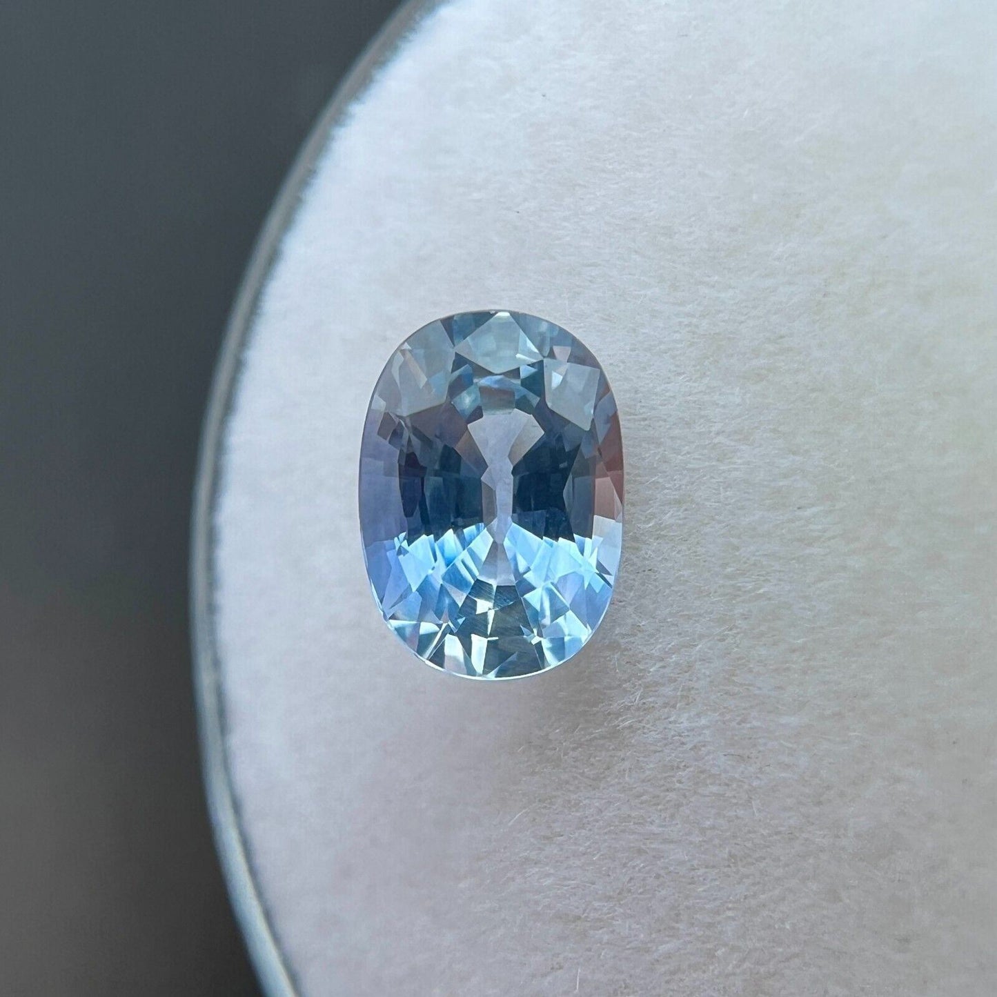 1.13ct Light Blue Ceylon Sapphire Oval Cut Loose RARE Gemstone 7x5mm VVS