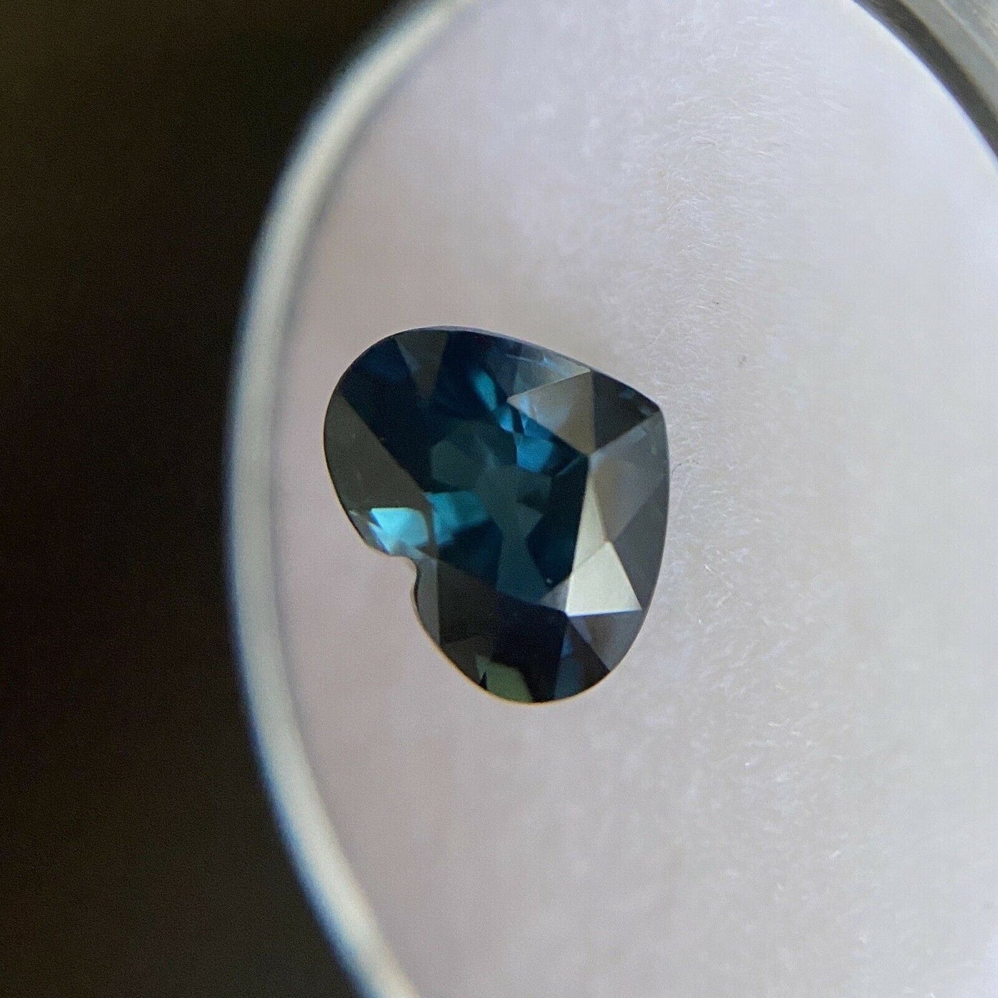 2.31ct NATURAL Blue Sapphire Australian Heart Cut RARE Loose Gem 8.5x6.8mm