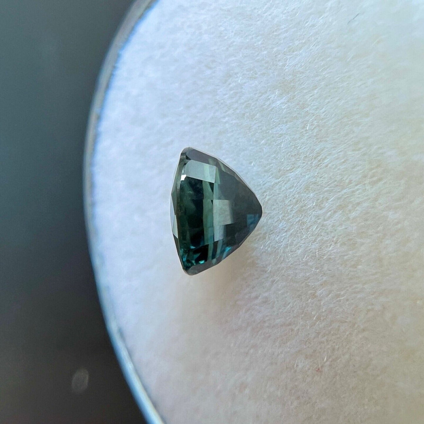 1.11ct DEEP Green UNTREATED Blue Sapphire Oval NATURAL Loose Cut Gemstone 6x5mm