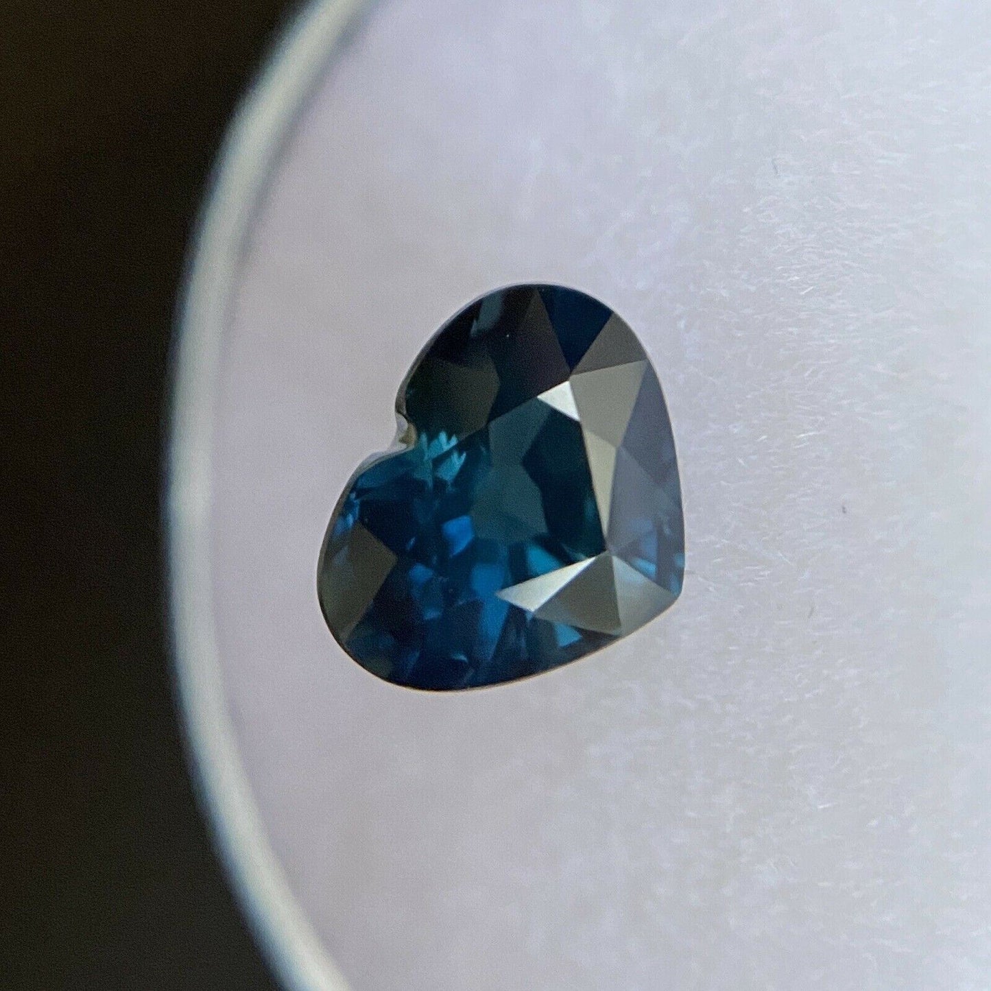 2.31ct NATURAL Blue Sapphire Australian Heart Cut RARE Loose Gem 8.5x6.8mm