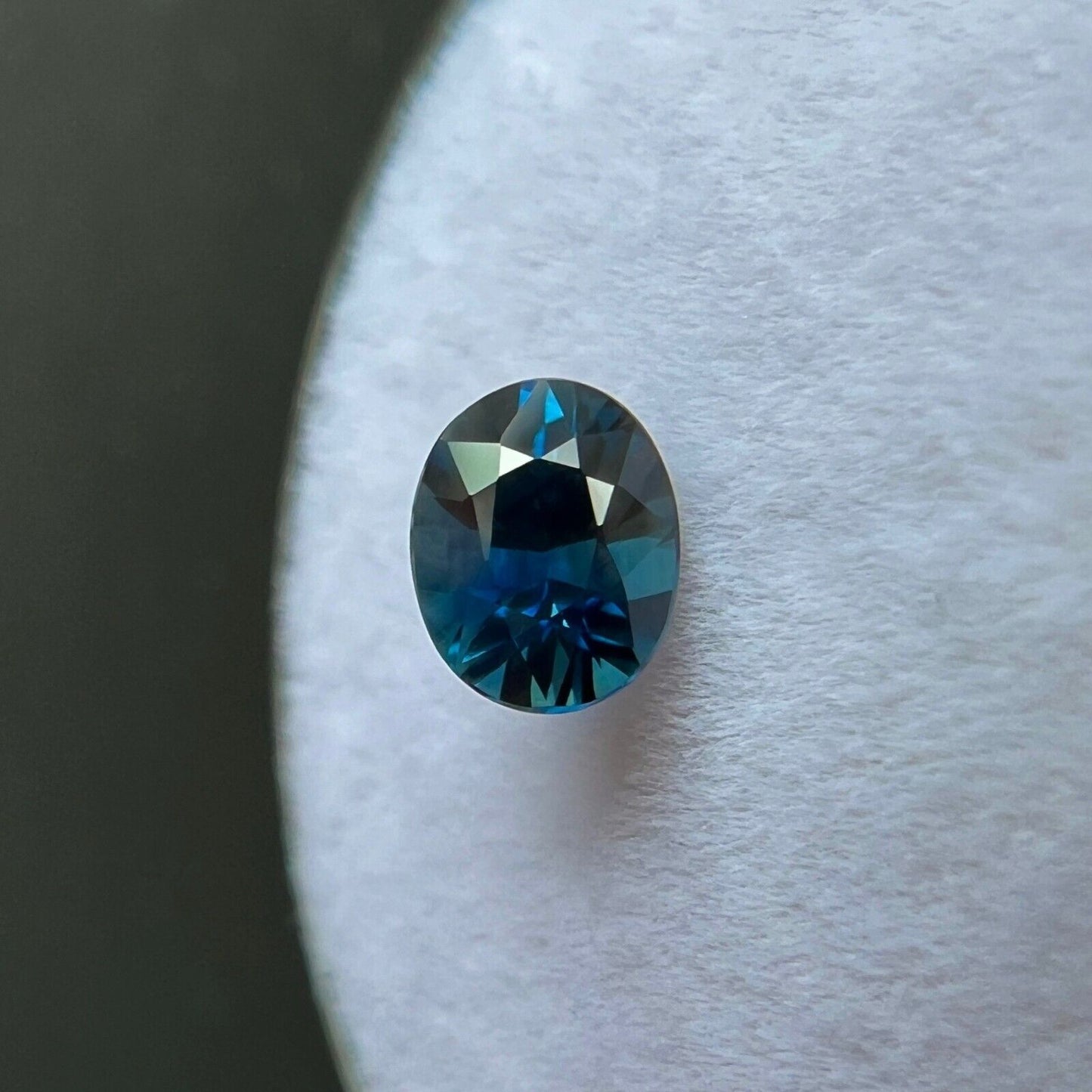 NATURAL Deep Blue Sapphire Oval Brilliant Cut 0.67ct 5.5x4.5mm Loose Gem VVS