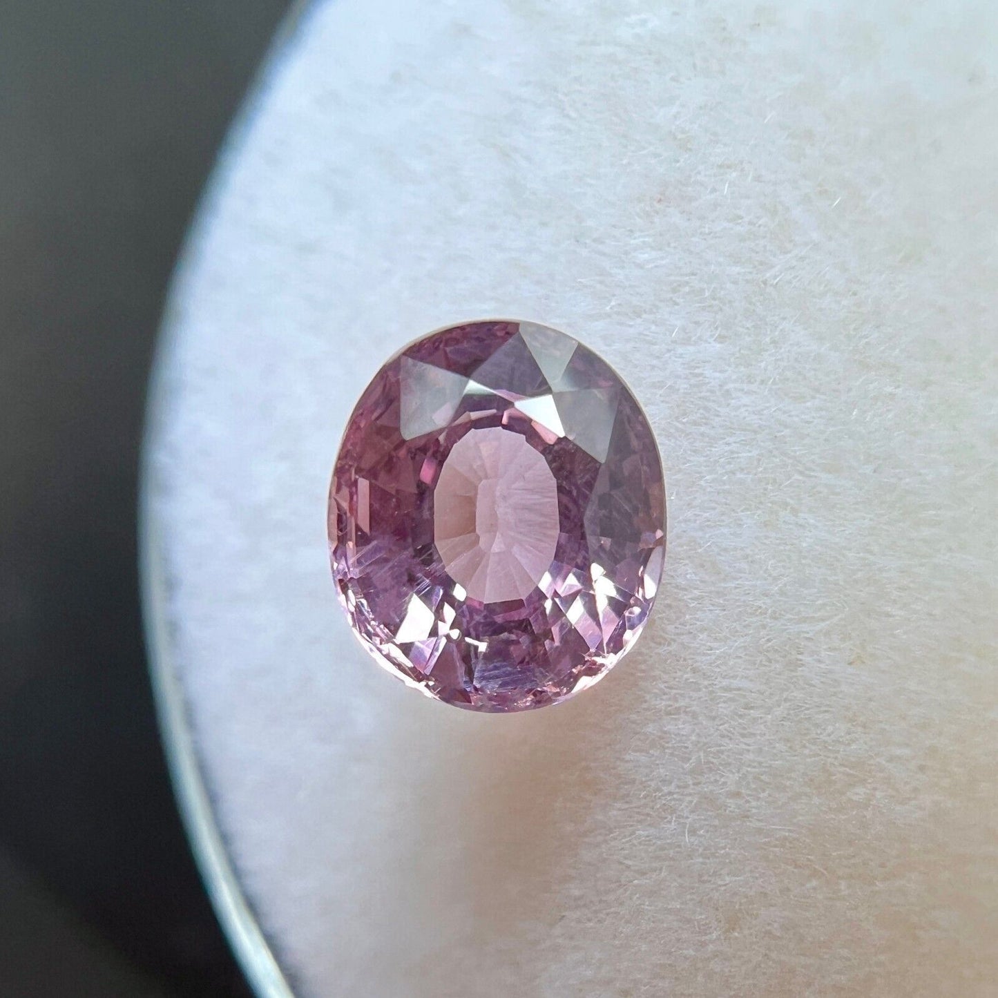 1.38ct Fine Pink Purple NATURAL Spinel Oval Cut 6.8x6mm Loose Gemstone VS
