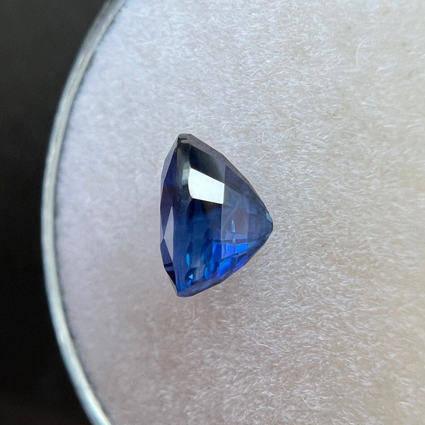 UNIQUE 1.11ct NATURAL Ceylon Blue Bi Colour Sapphire Oval Cut Gem 6.5x4.5mm