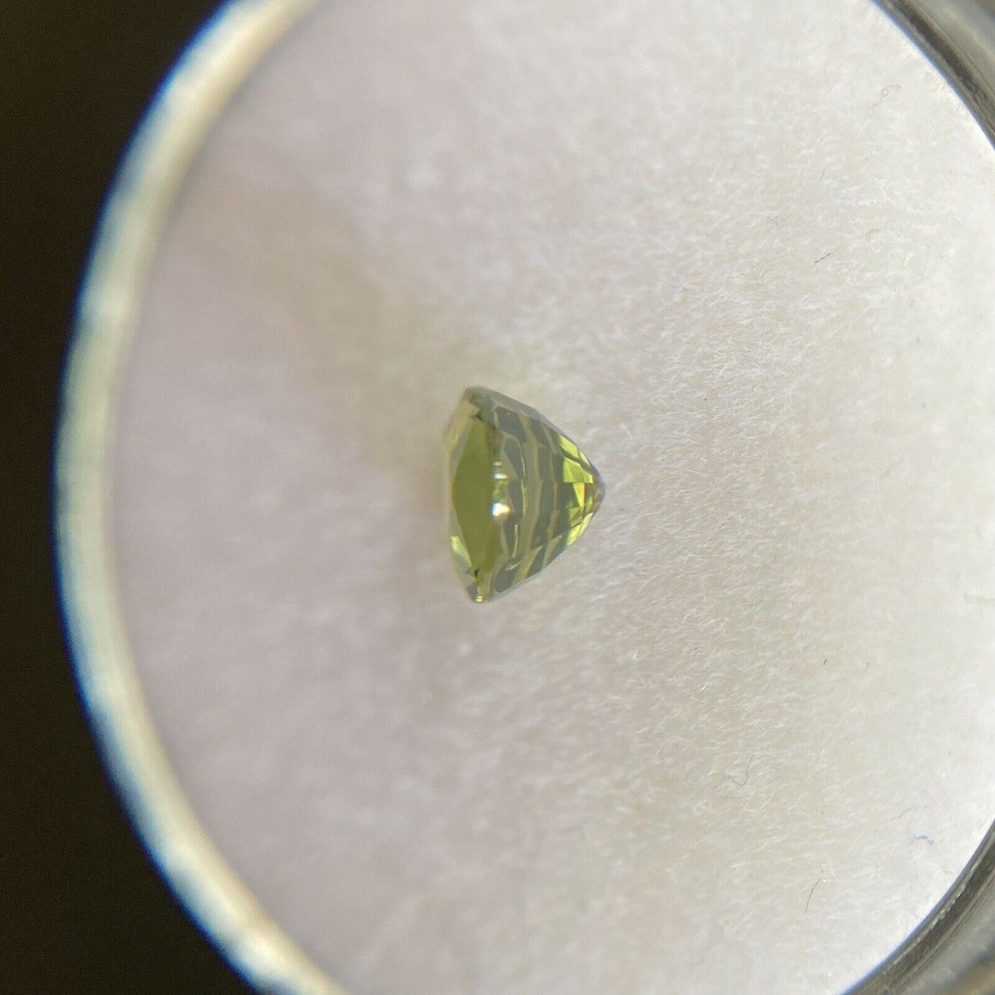 Unique Yellow Green Sapphire Natural 0.76ct UNTREATED Pear Cut 5x5.2mm